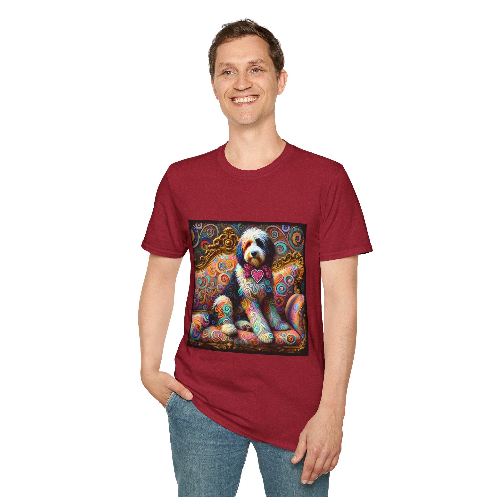 Bernedoodle Love Swirl | Unisex Dog T-Shirt