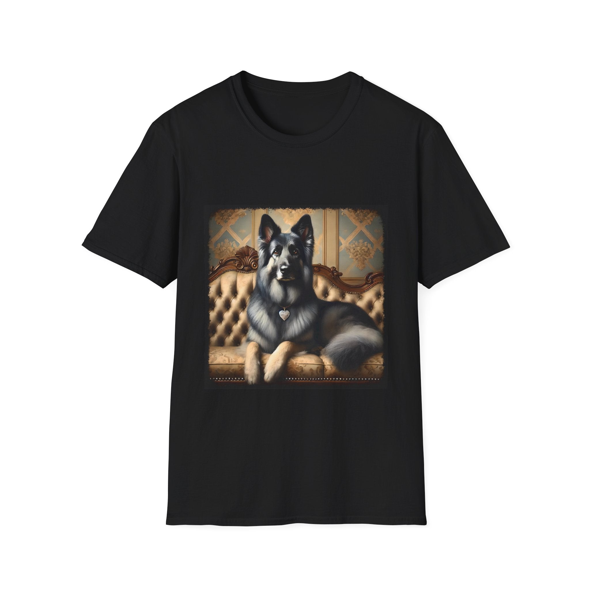 German Shepherd Diamond Princess | Unisex Softstyle T-Shirt