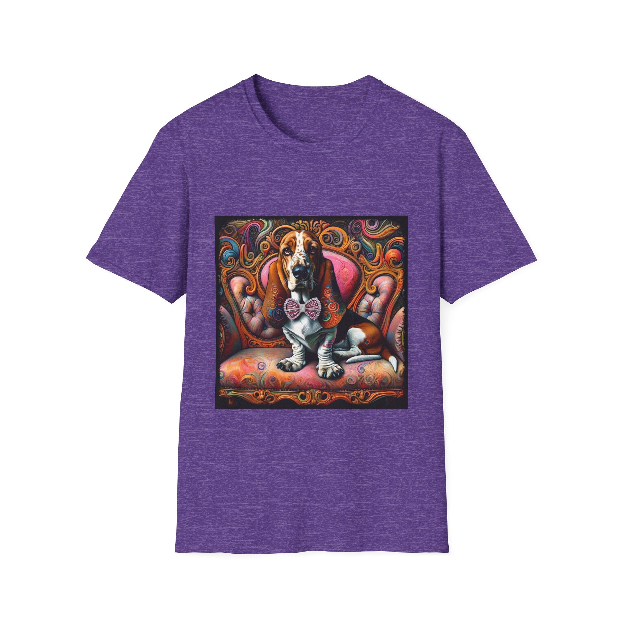 Basset Hound Vivid Swirl | Unisex Dog T-Shirt