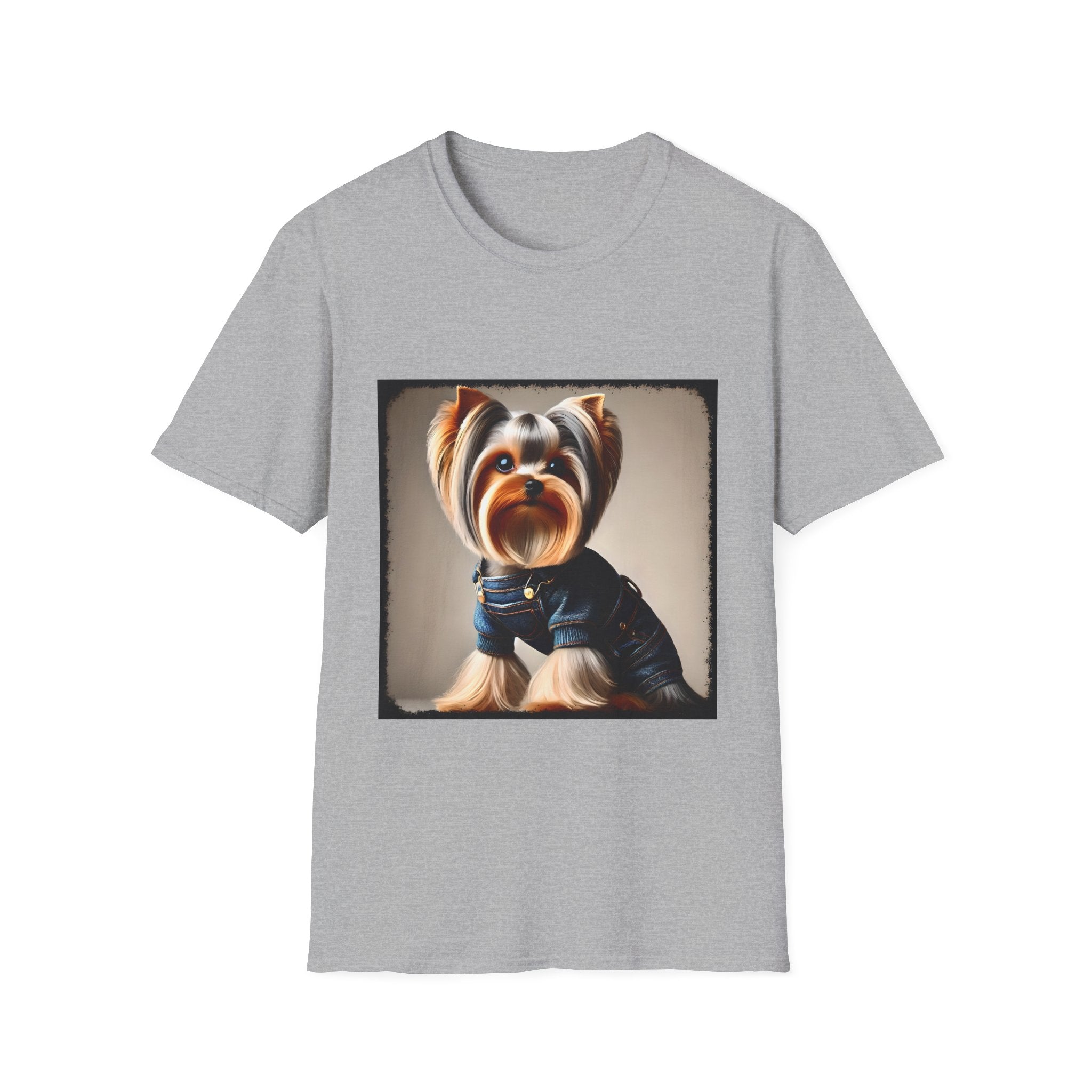 Yorkshire Terrier Denim Belle | Unisex Dog T-Shirt