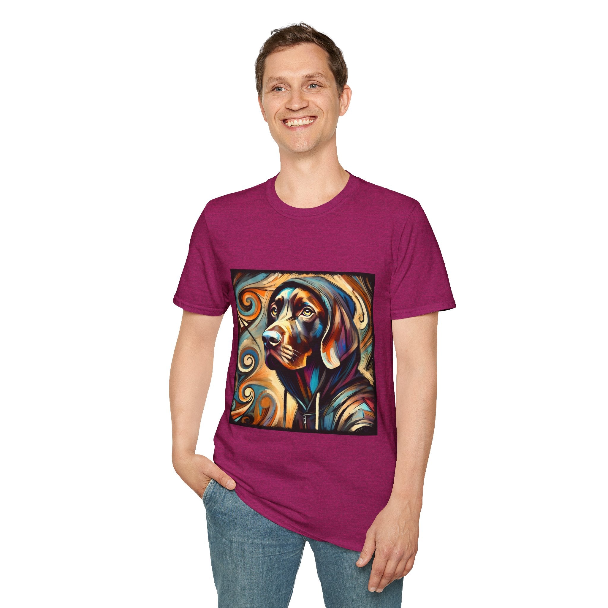German Shorthaired Pointer Relaxed Swirl | Unisex Dog T-Shirt