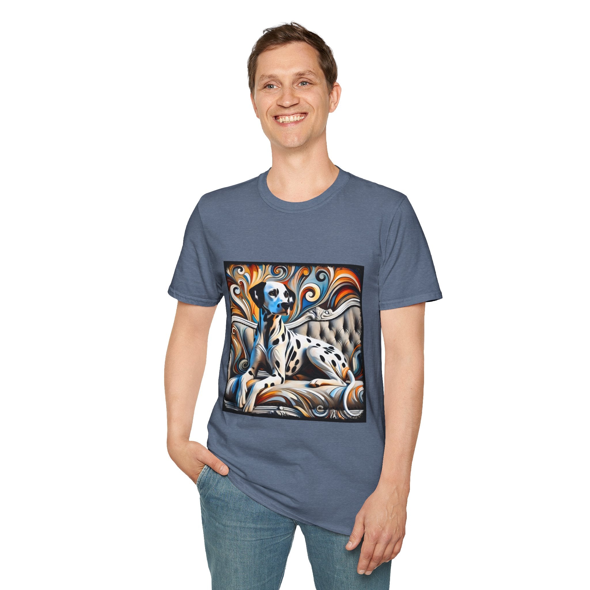 Dalmatian vivid Swirl | Unisex Dog T-Shirt