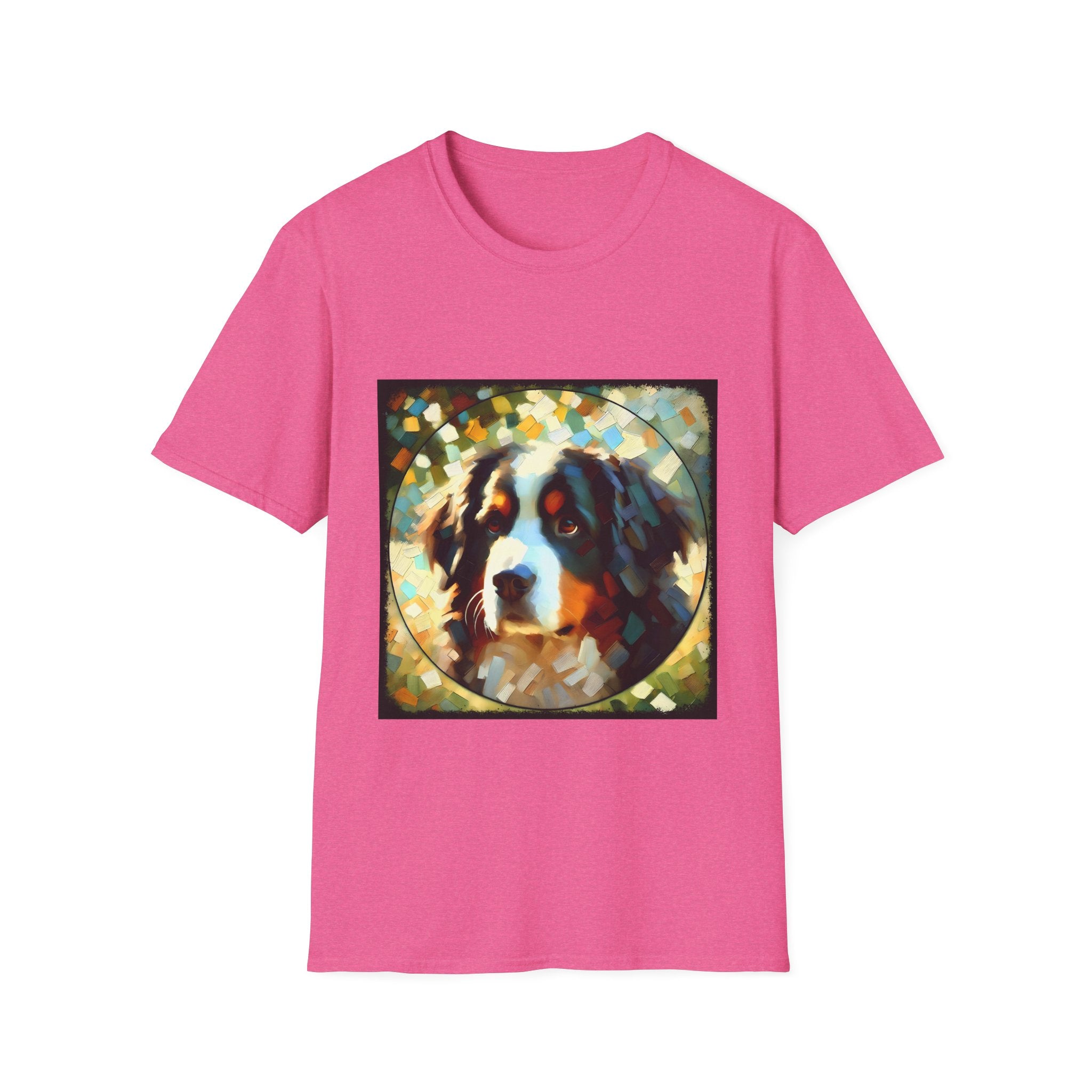 Bernese Mountain Dog Pixel Classic | Unisex Dog T-Shirt