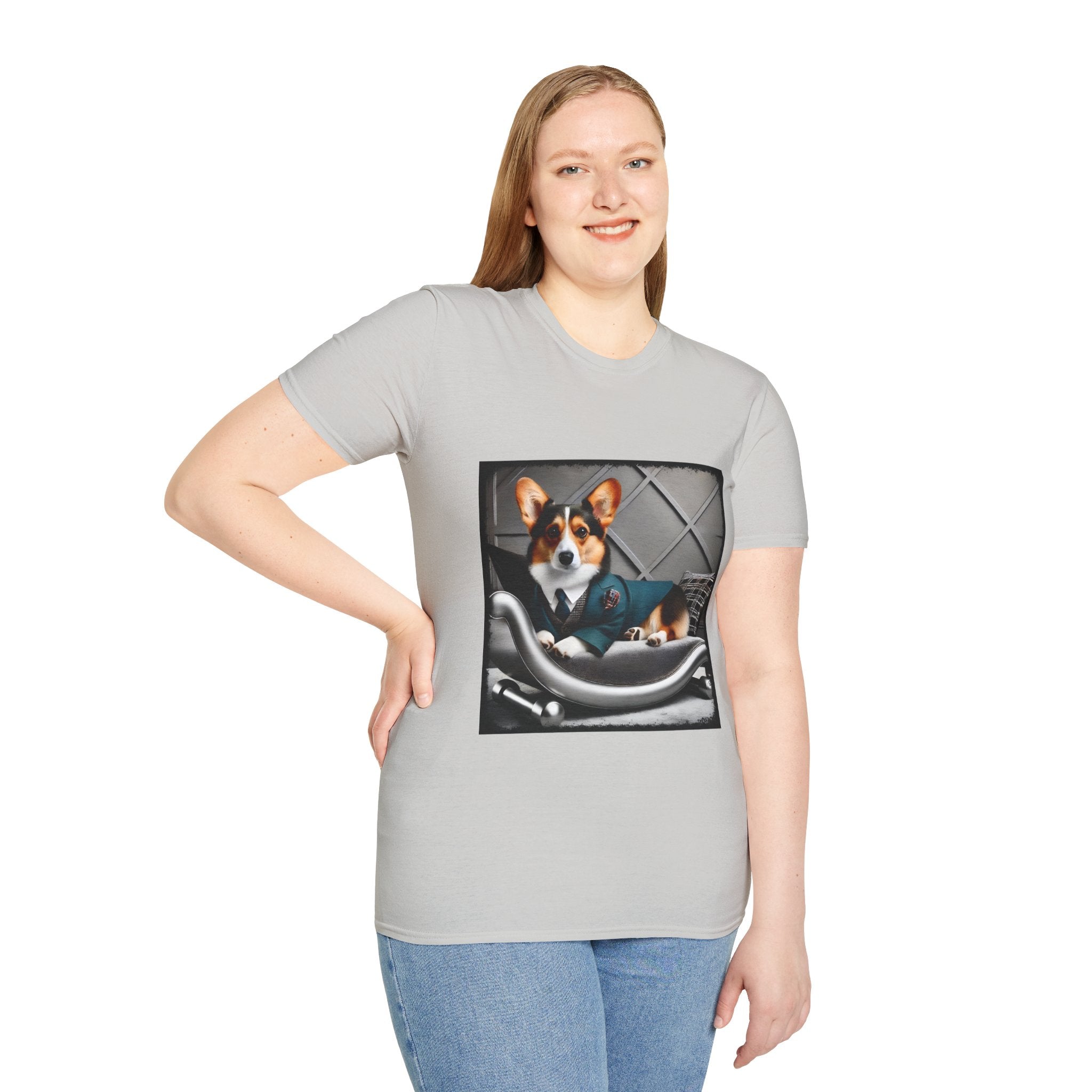 Pembroke Welsh Corgi Chic Chap | Unisex Dog T-Shirt