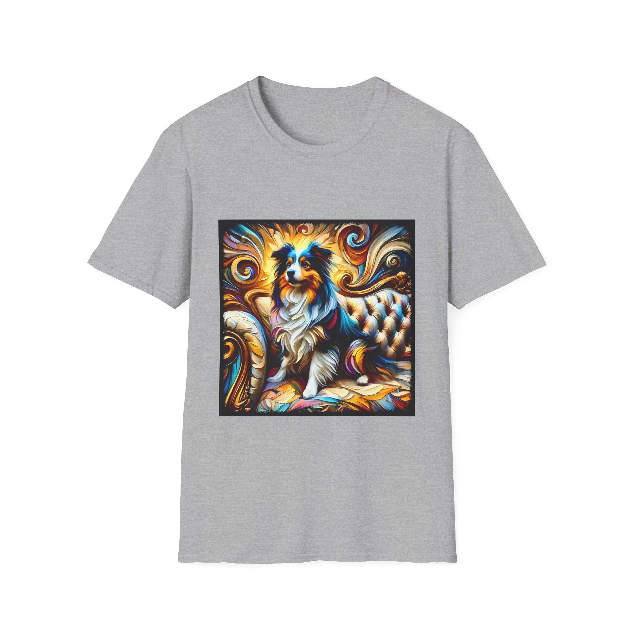 Miniature American Shepherd Sunburst Swirl | Unisex Dog T-Shirt