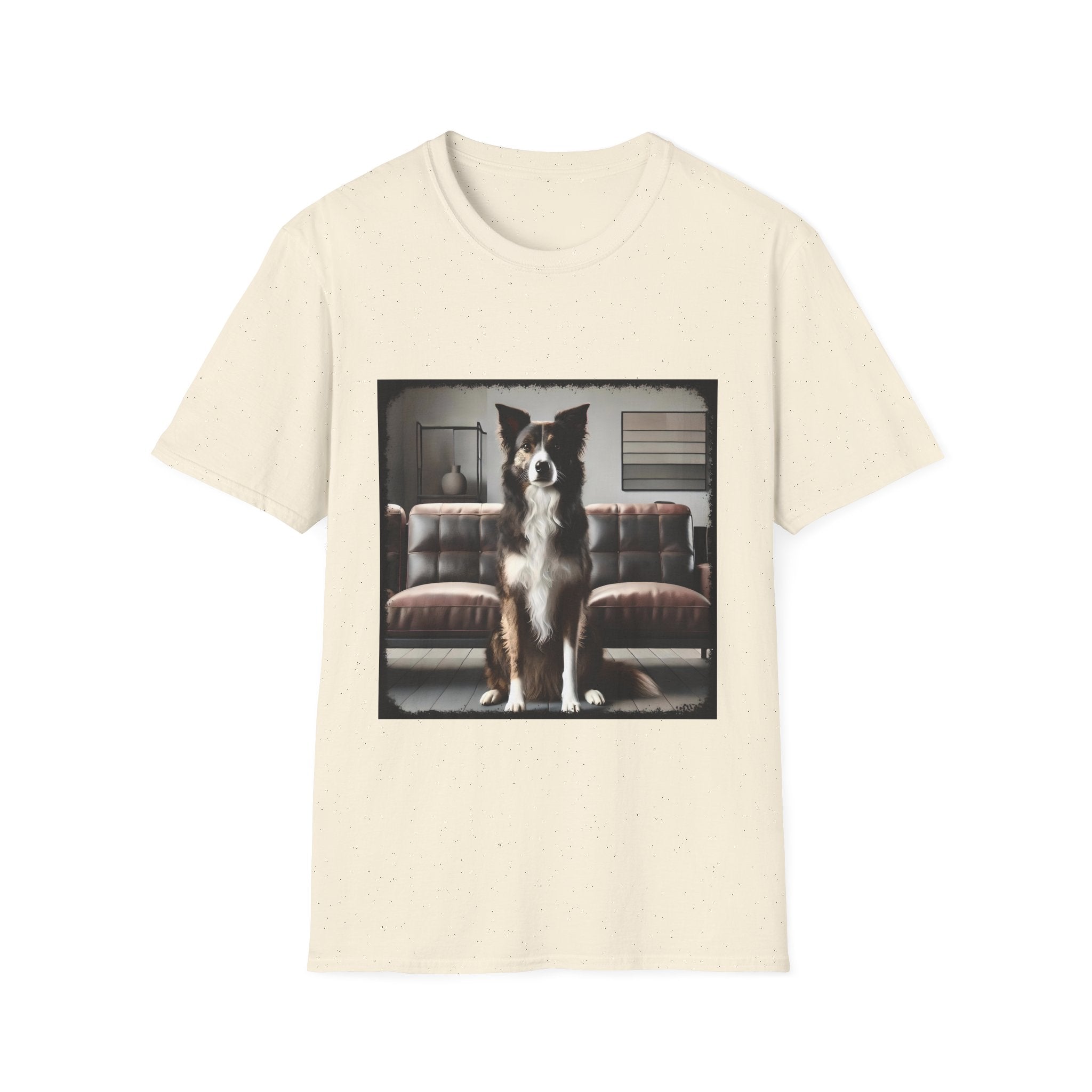 Border Collie Modern Brindle  | Unisex Dog T-Shirt