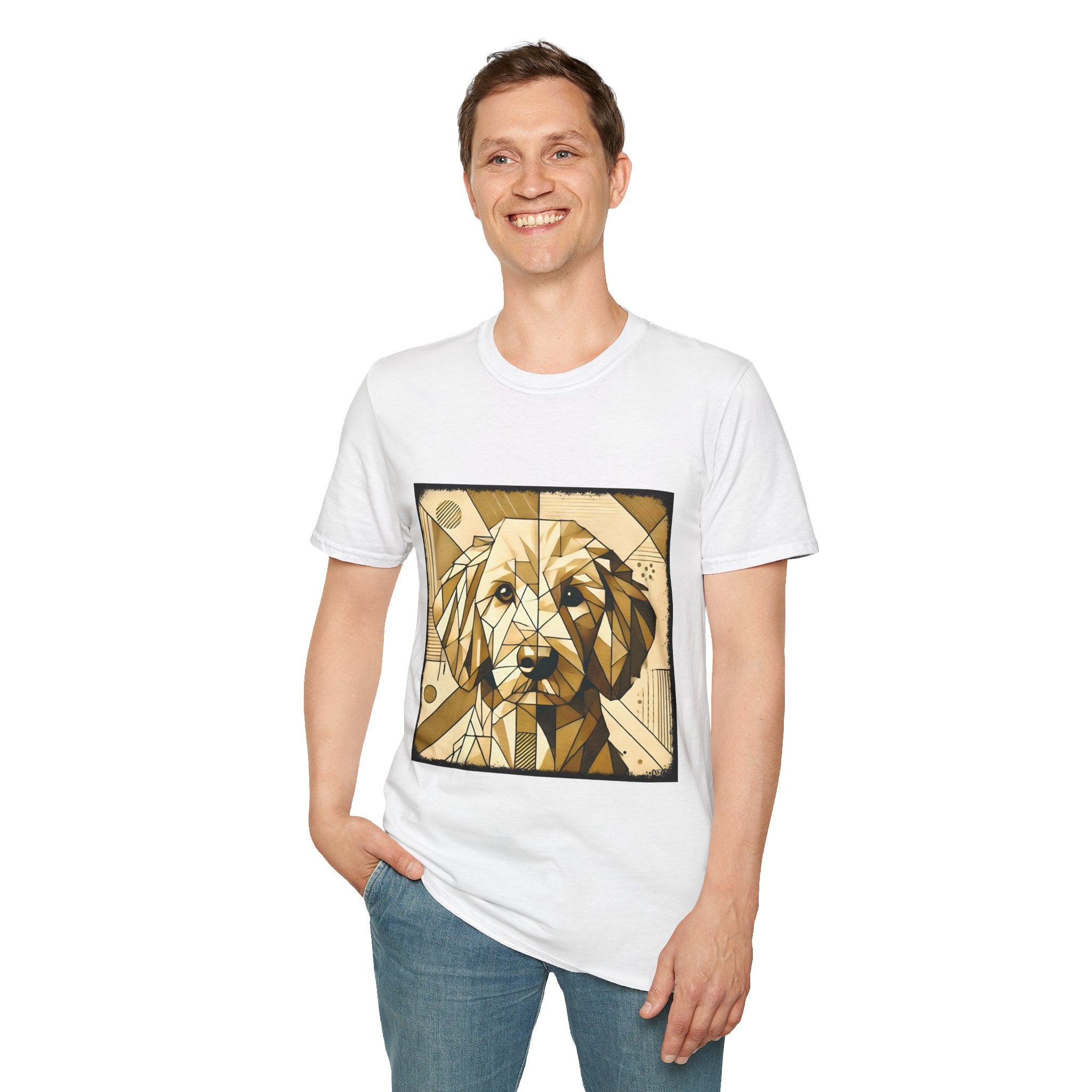 Golden Retriever Golden Geometric | Unisex Dog T-Shirt