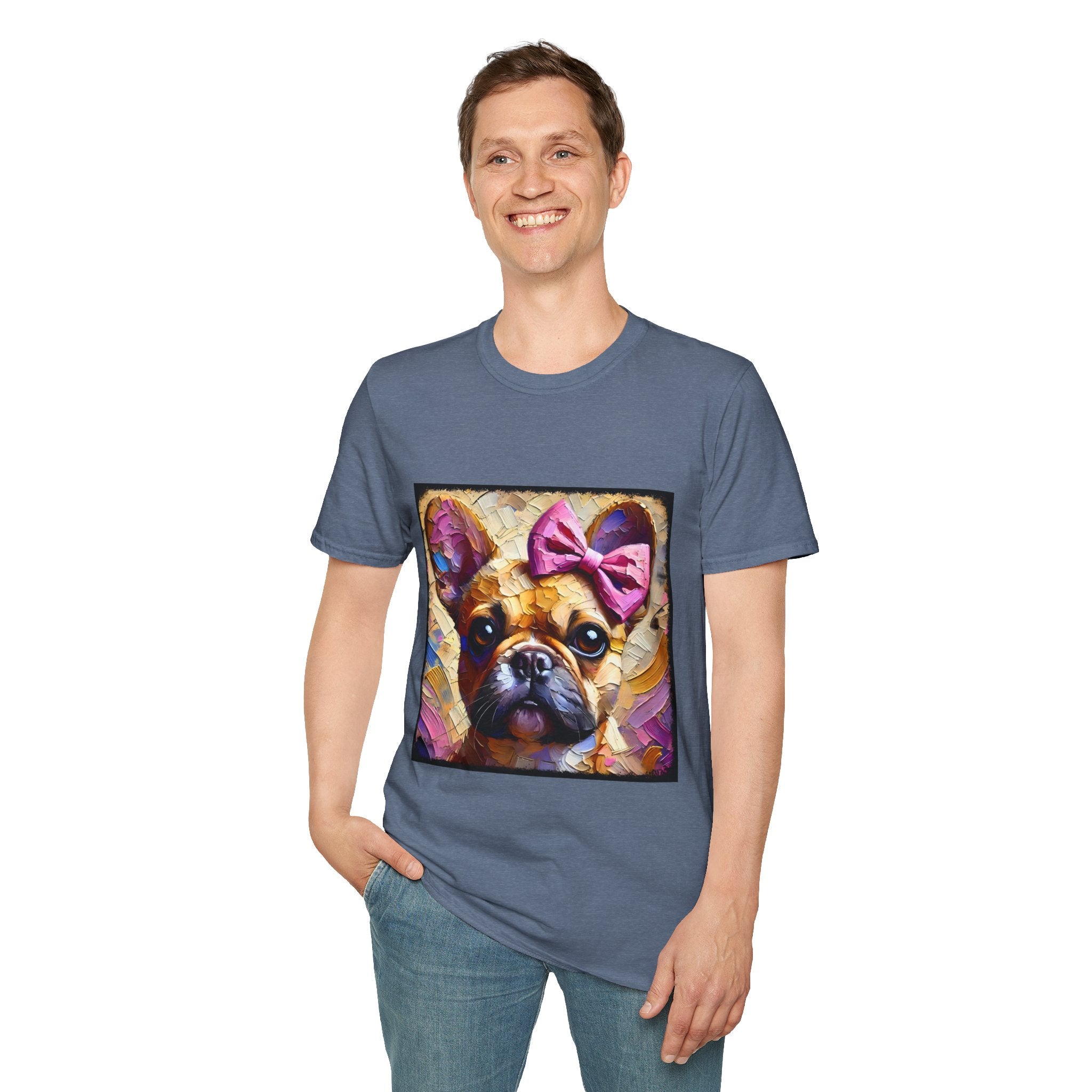 French Bulldog Textured Classic | Unisex Dog T-Shirt