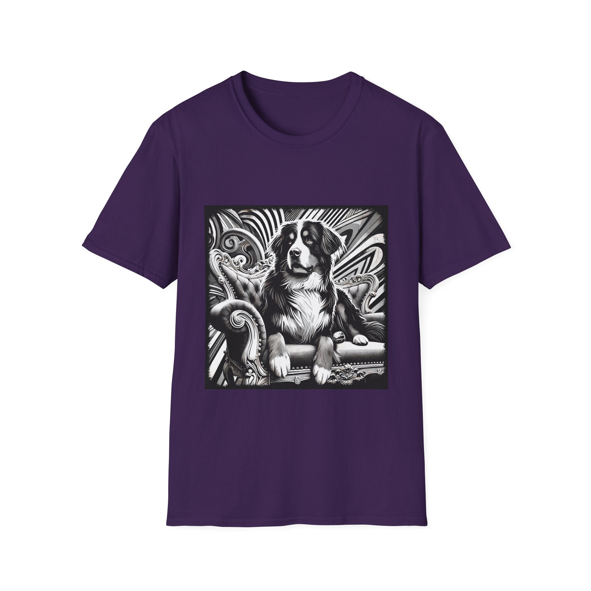 Bernese Mountain Dog B&W Bold | Unisex Dog T-Shirt