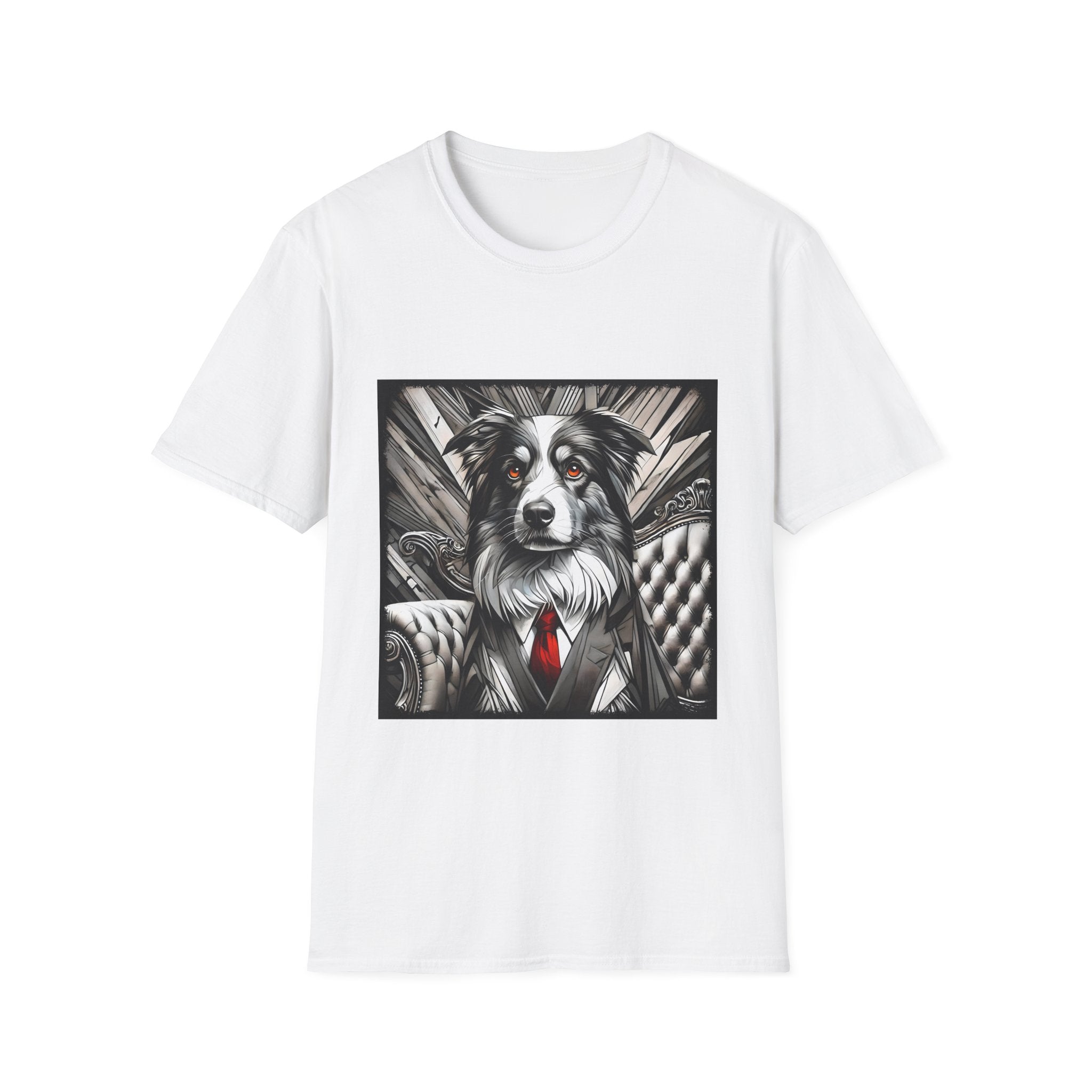 Australian Shepherd B&W Bold Eyes | Unisex Dog T-Shirt