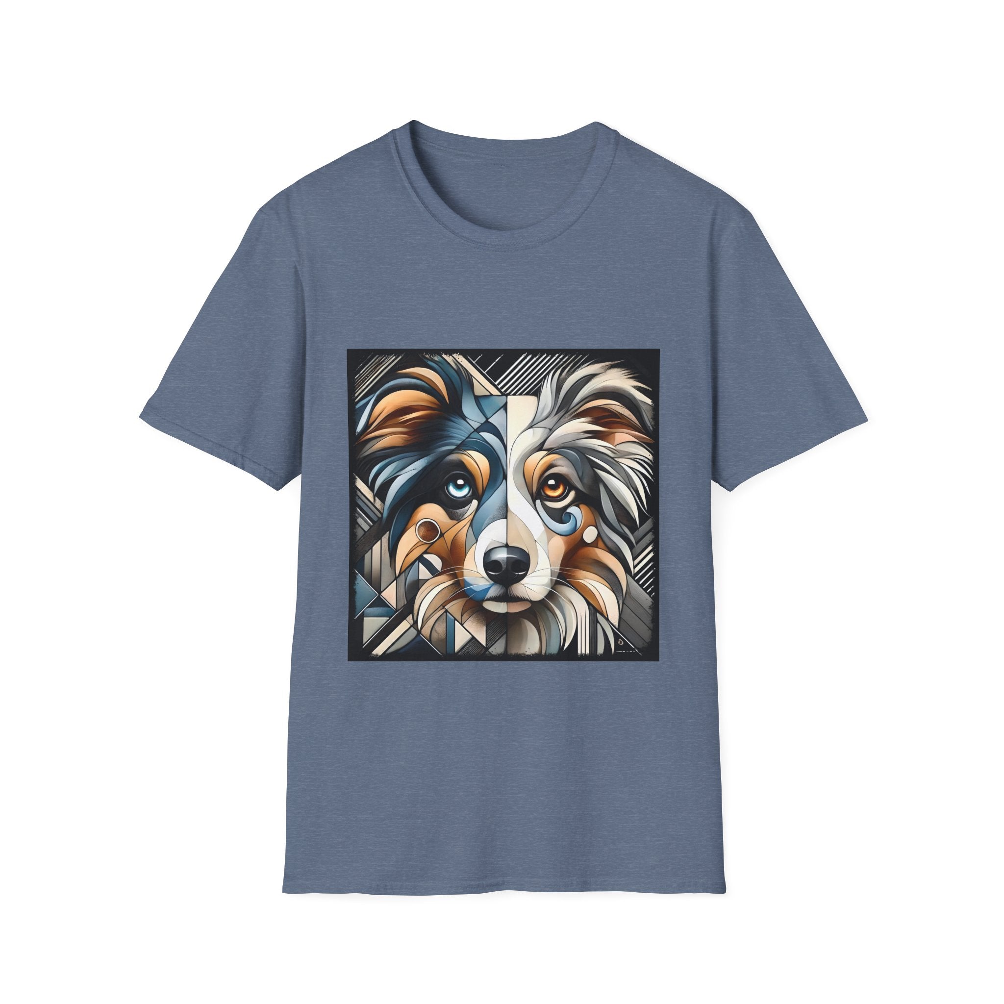 Miniature American Shepherd Merle Geometric | Unisex Dog T-Shirt
