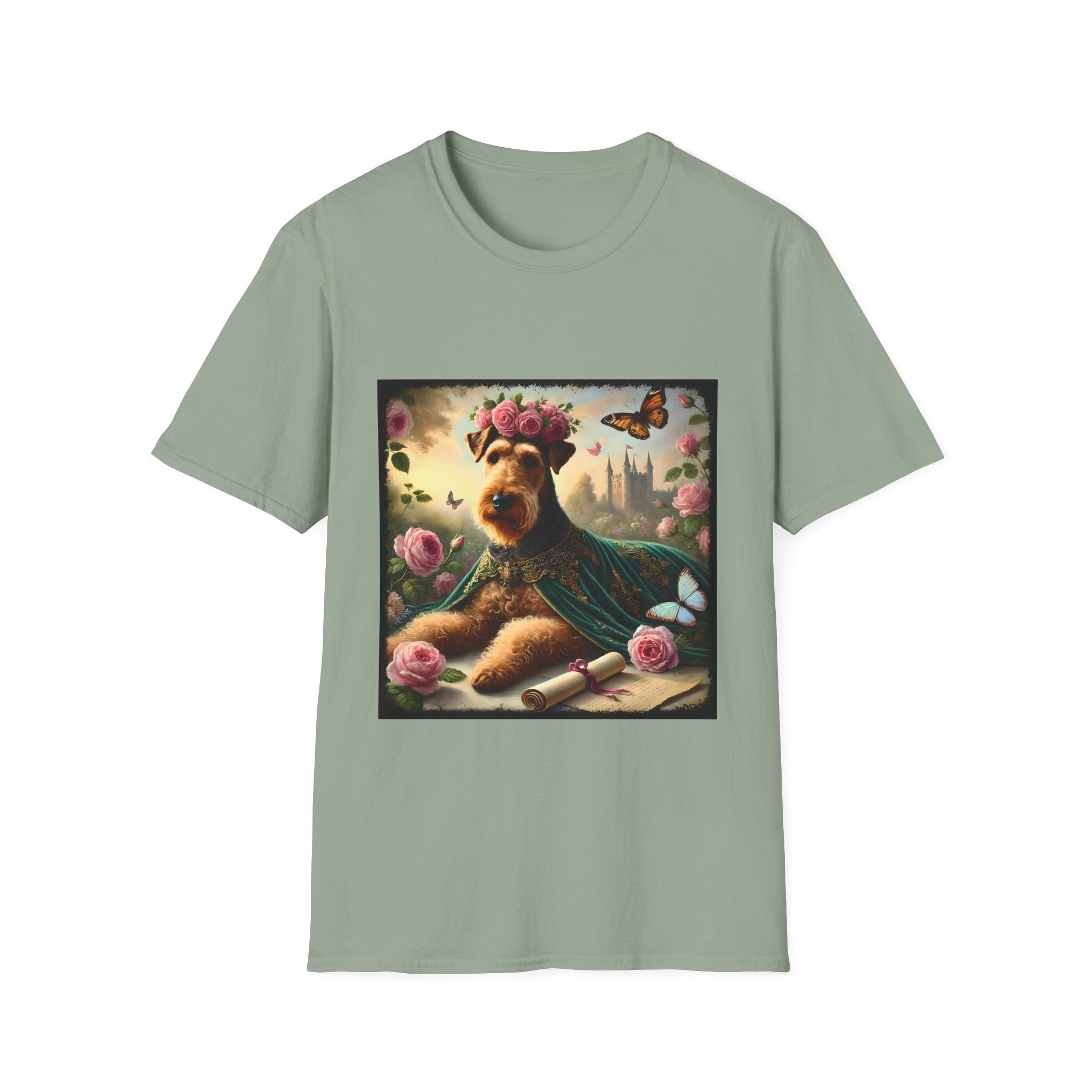 Airedale Terrier Velvet Rose | Unisex Dog T-Shirt
