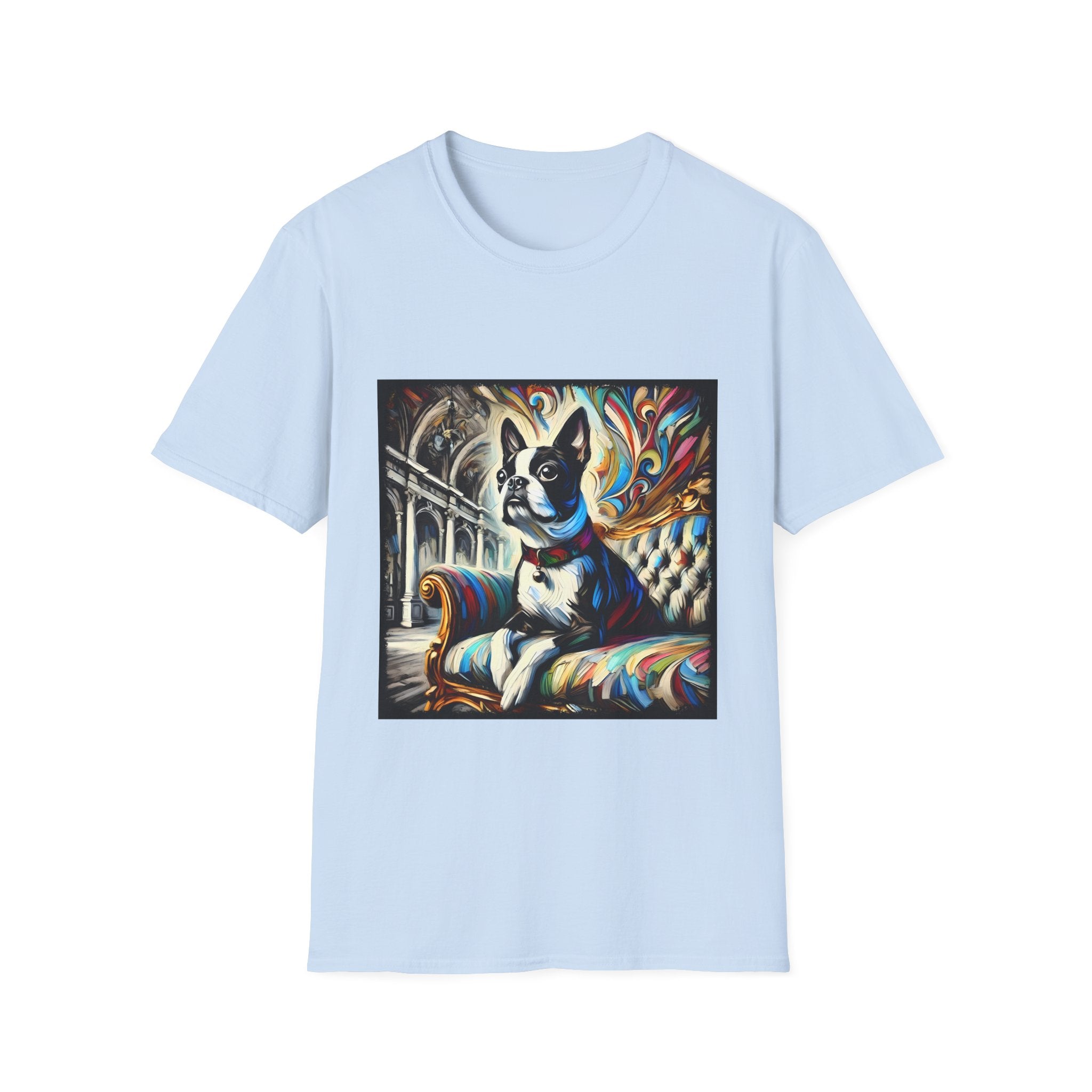 Boston Terrier Bold Swirl | Unisex Dog T-Shirt