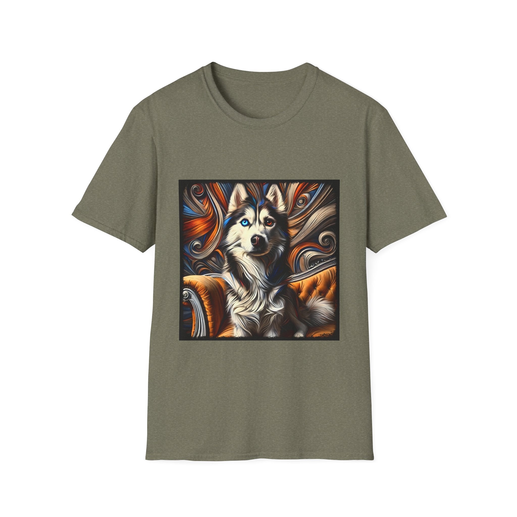 Siberian Husky Bold Swirl  | Unisex Dog T-Shirt