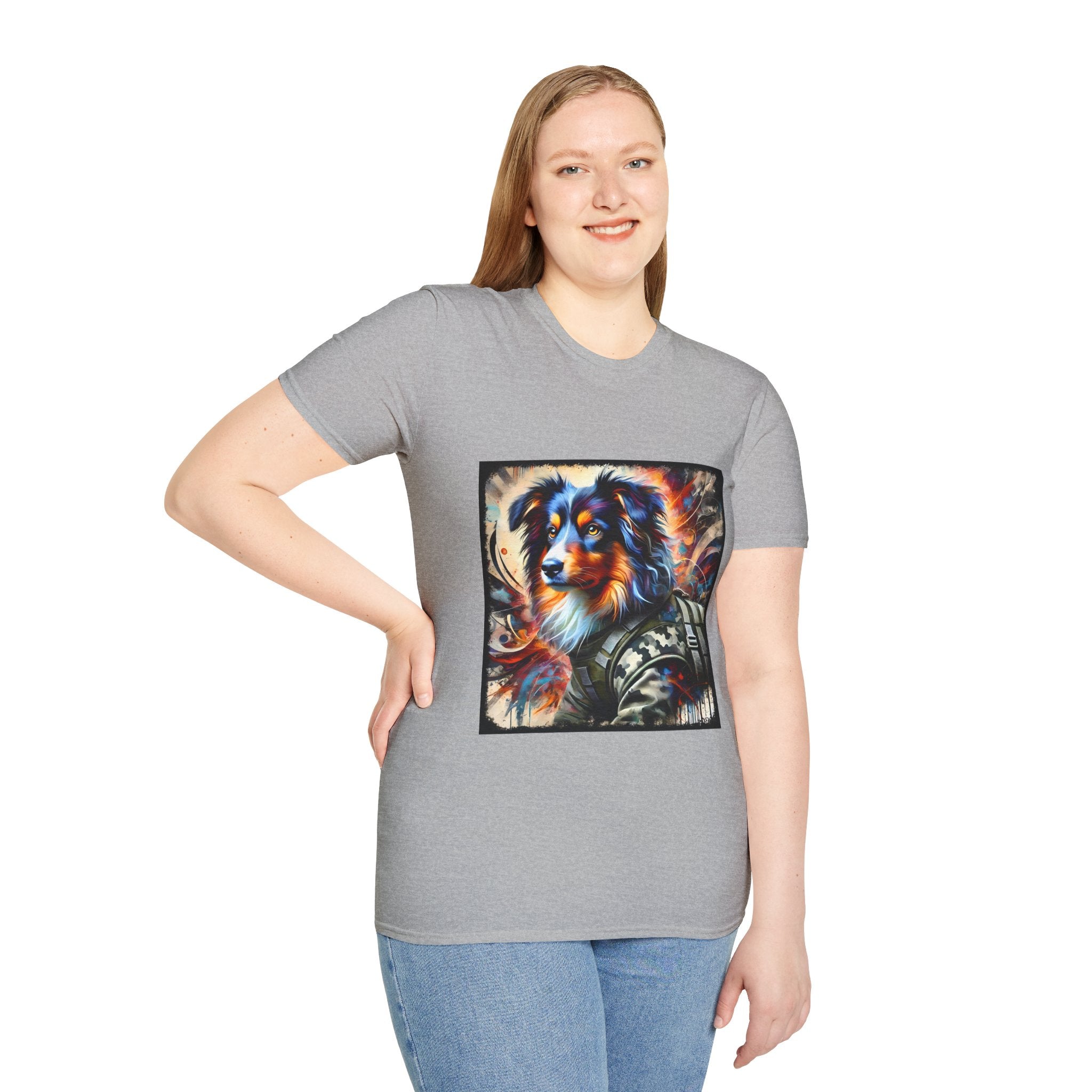 Miniature American Shepherd Camo Classic | Unisex Dog T-Shirt