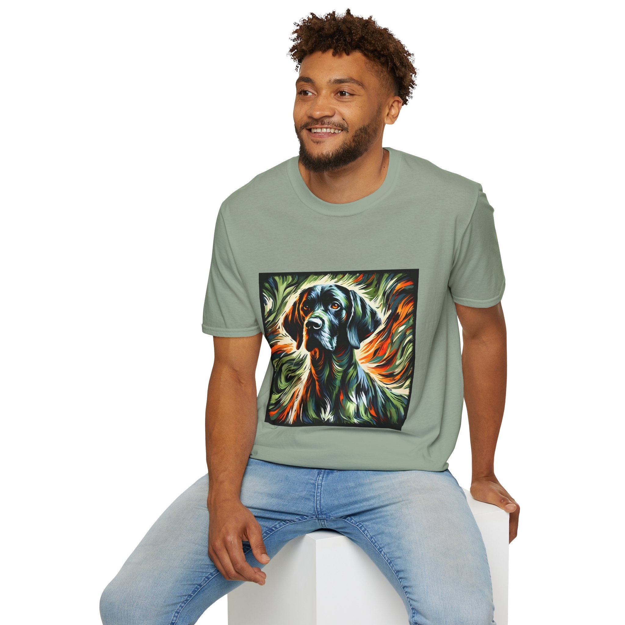 German Shorthaired Pointer Bold Flame Classic | Unisex Dog T-Shirt