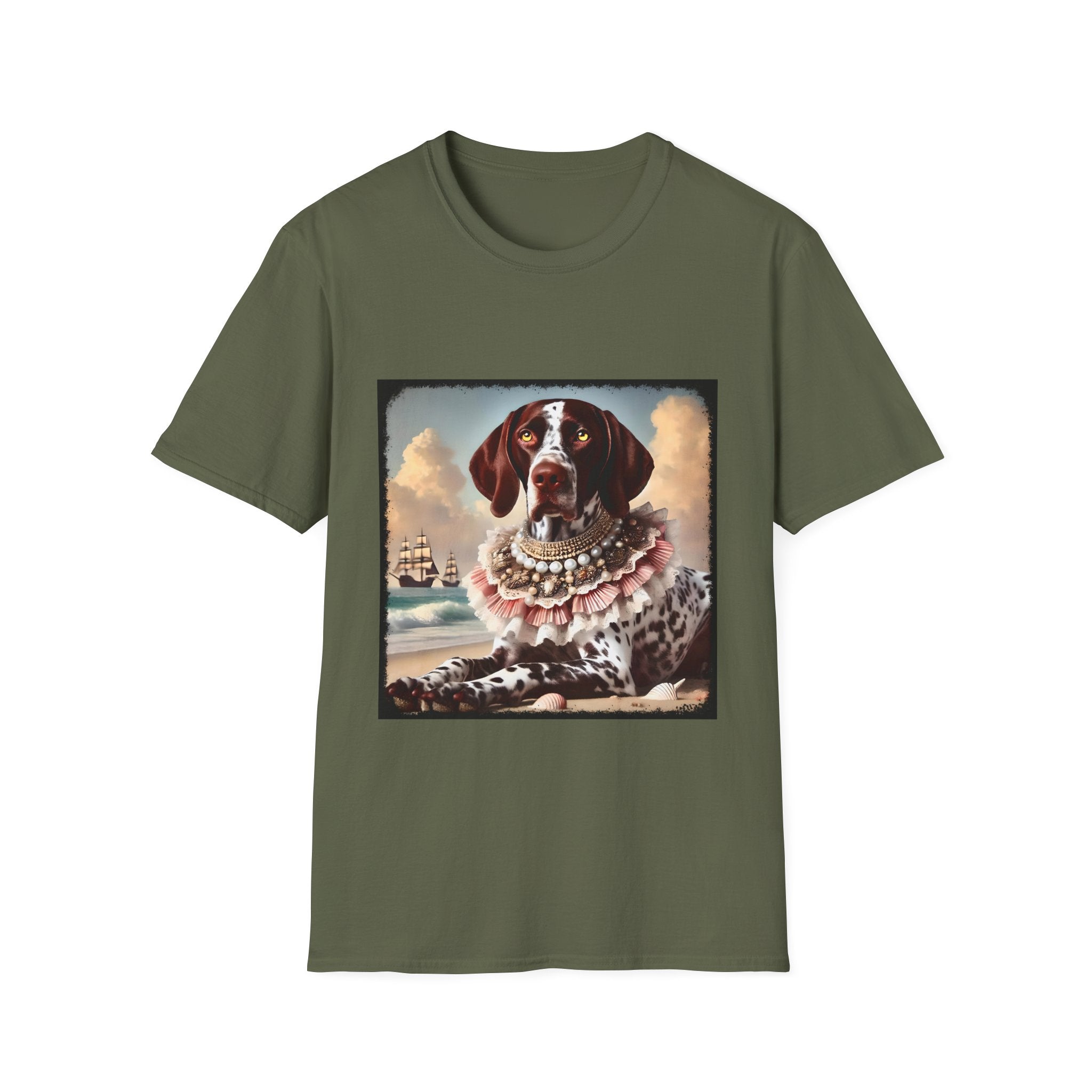 German Shorthaired Pointer Beach Beauty | Unisex Dog T-Shirt