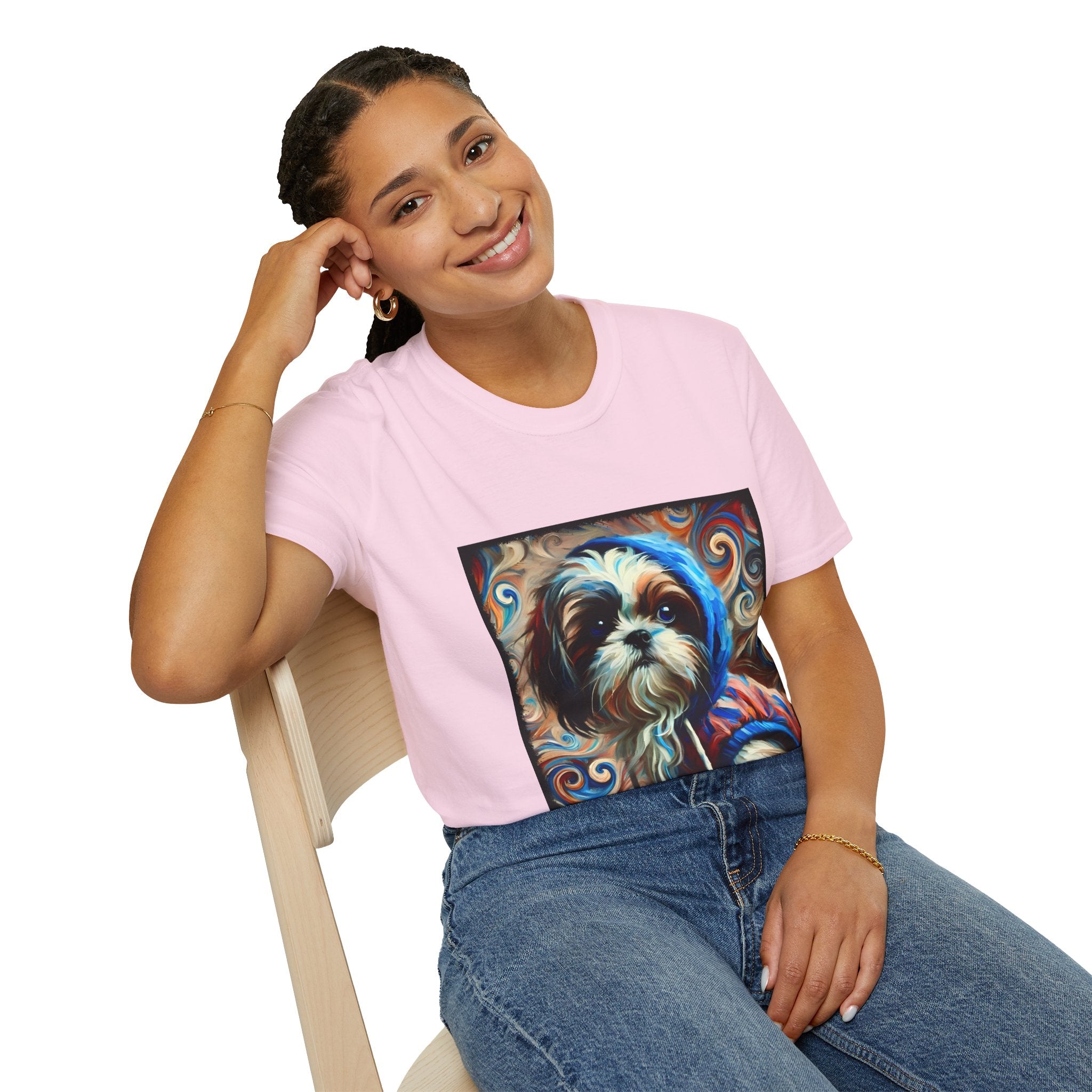 Shih Tzu Lowkey Swirl | Unisex Dog T-Shirt
