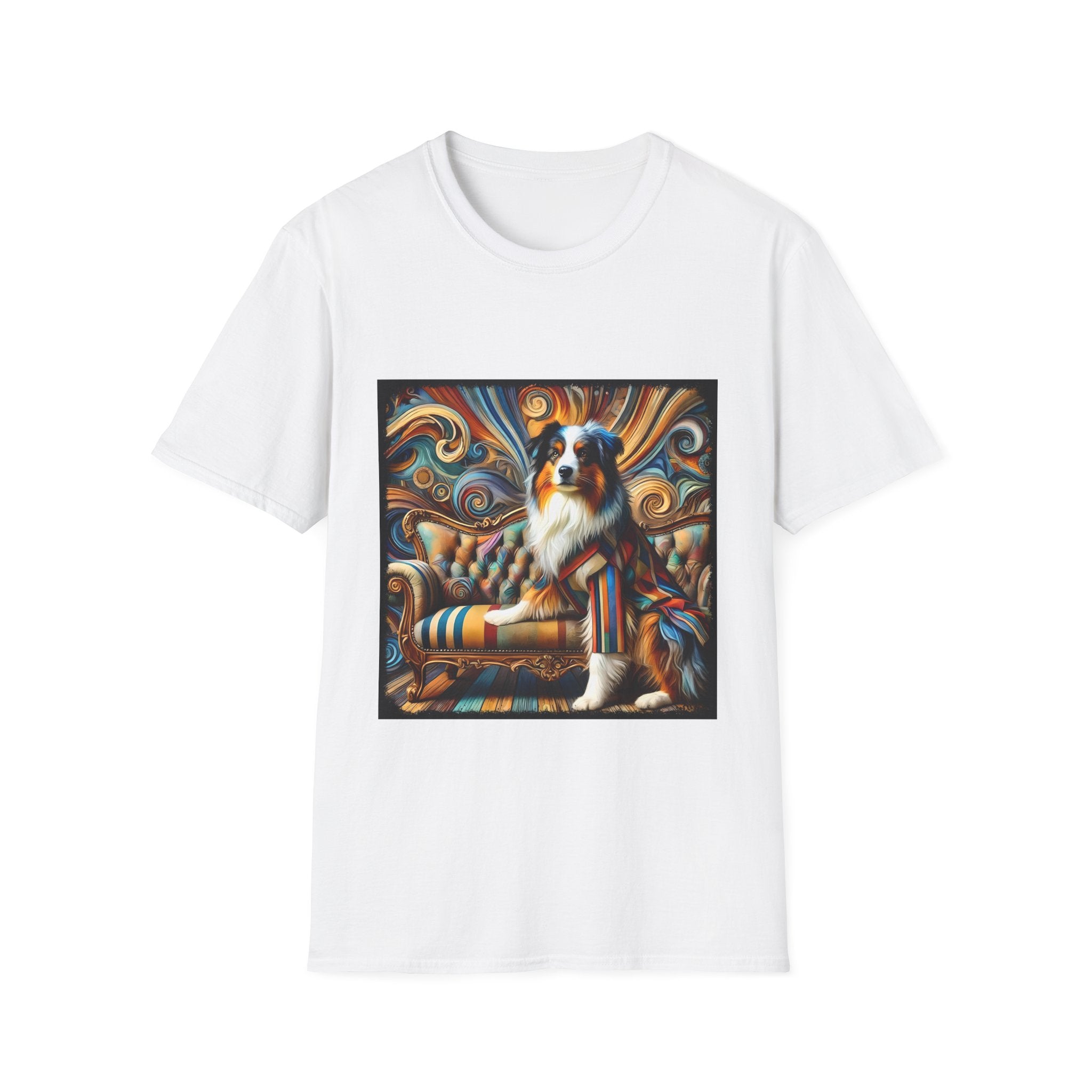 Australian Shepherd Warm Swirl | Unisex Dog T-Shirt