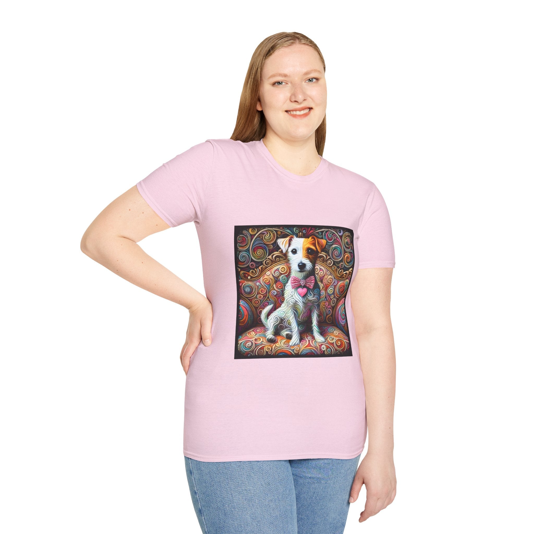 Jack Russell Terrier Love Swirl | Unisex Dog T-Shirt
