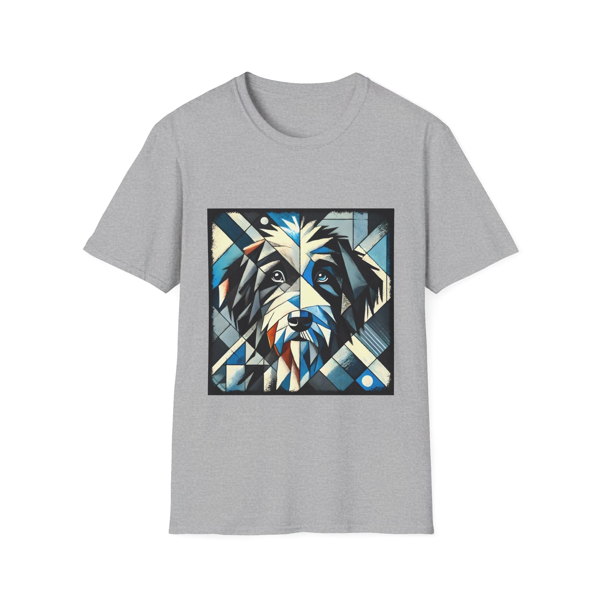 Bernedoodle Blue Geometric | Unisex Dog T-Shirt