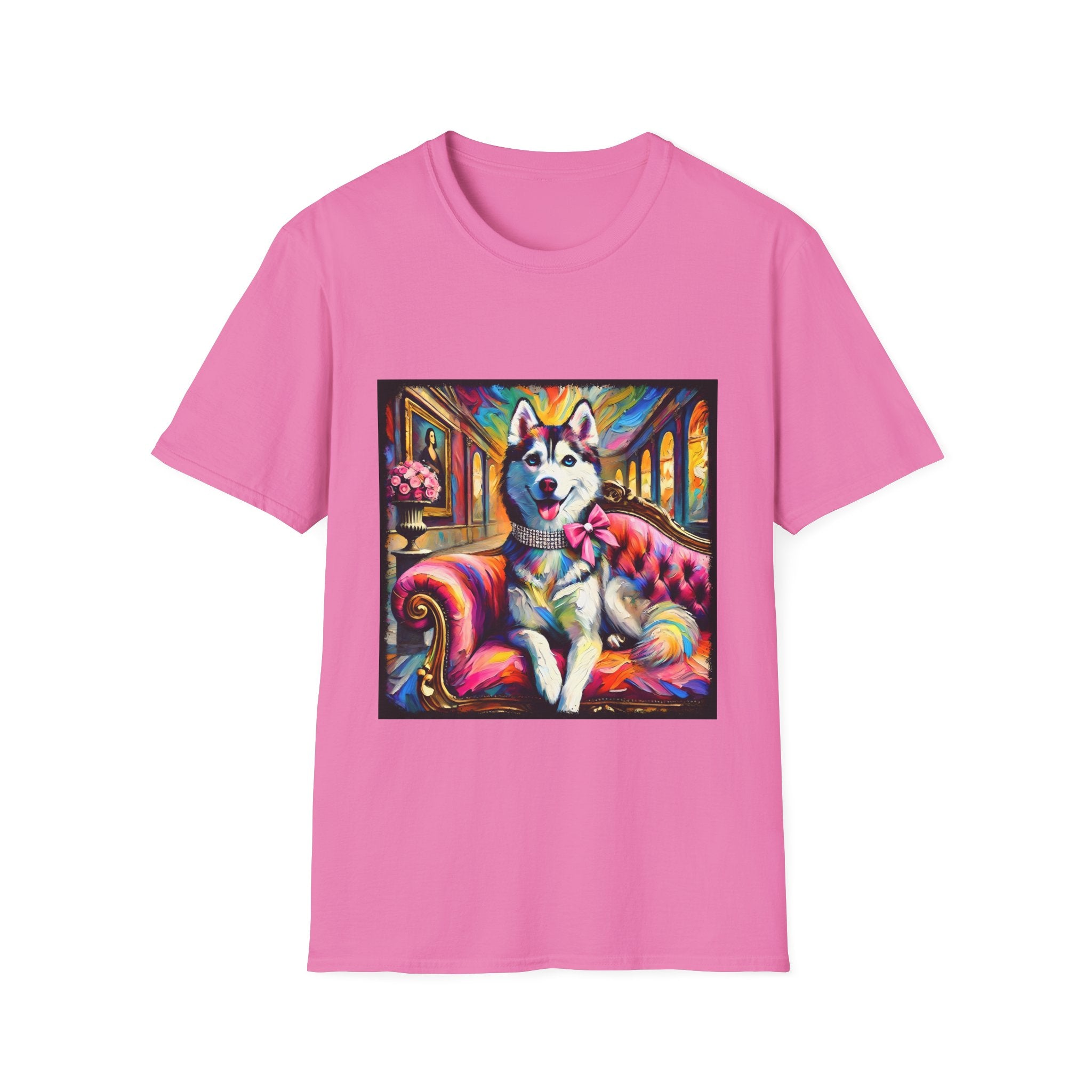Siberian Husky Pink Princess Classic | Unisex Dog T-Shirt