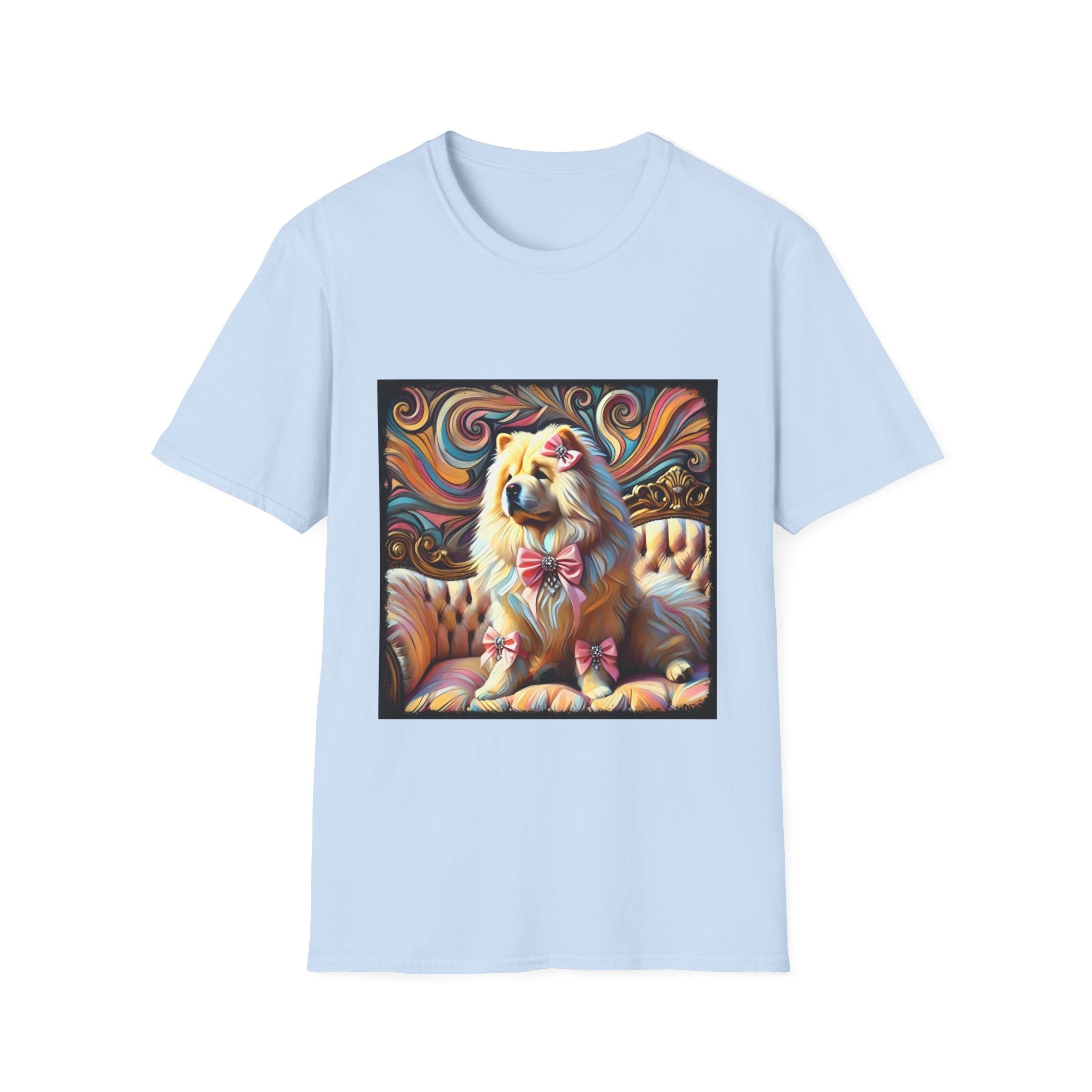 Chow Chow Pink Swirl | Unisex Dog T-Shirt