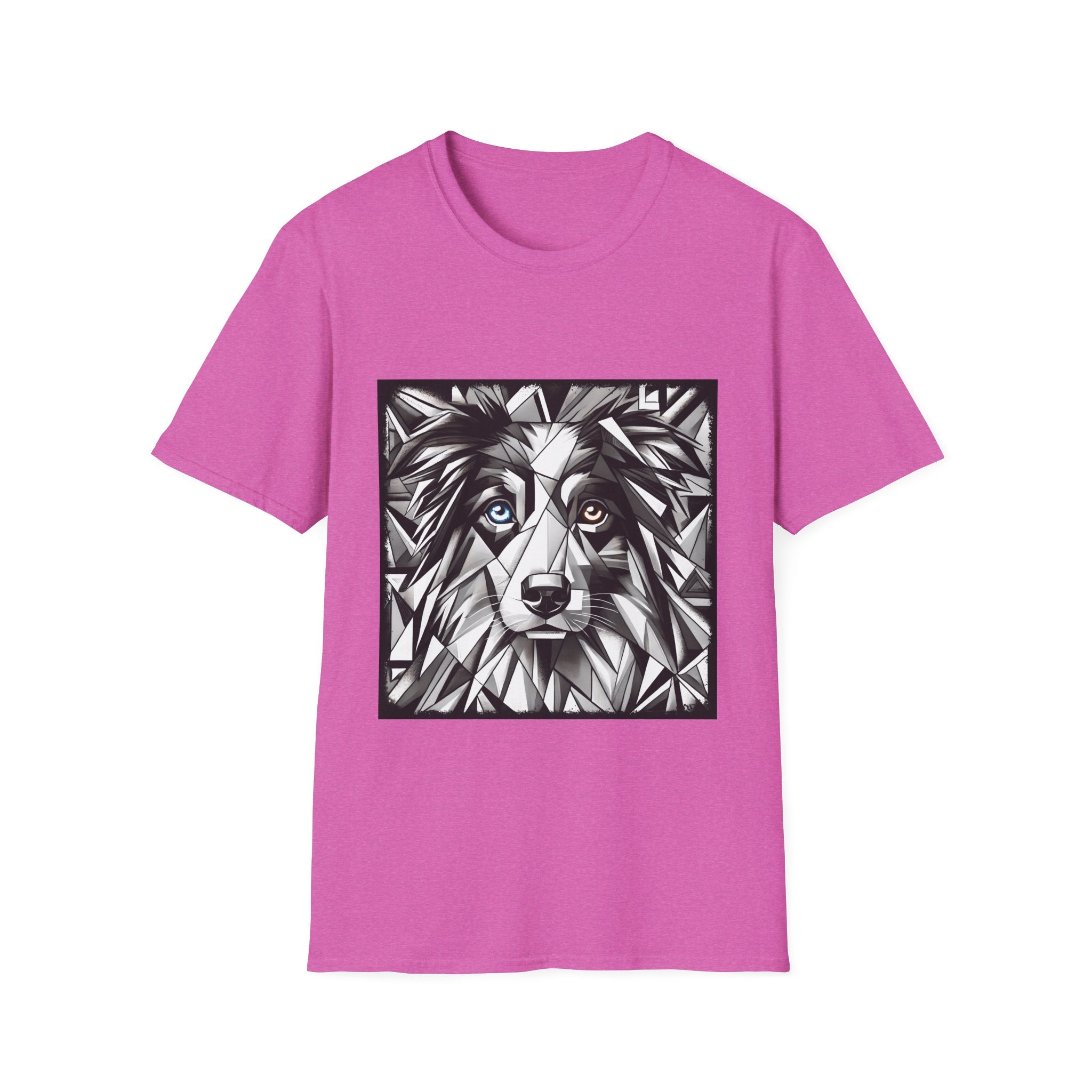 Australian Shepherd Bold Eyes Geometric | Unisex Dog T-Shirt