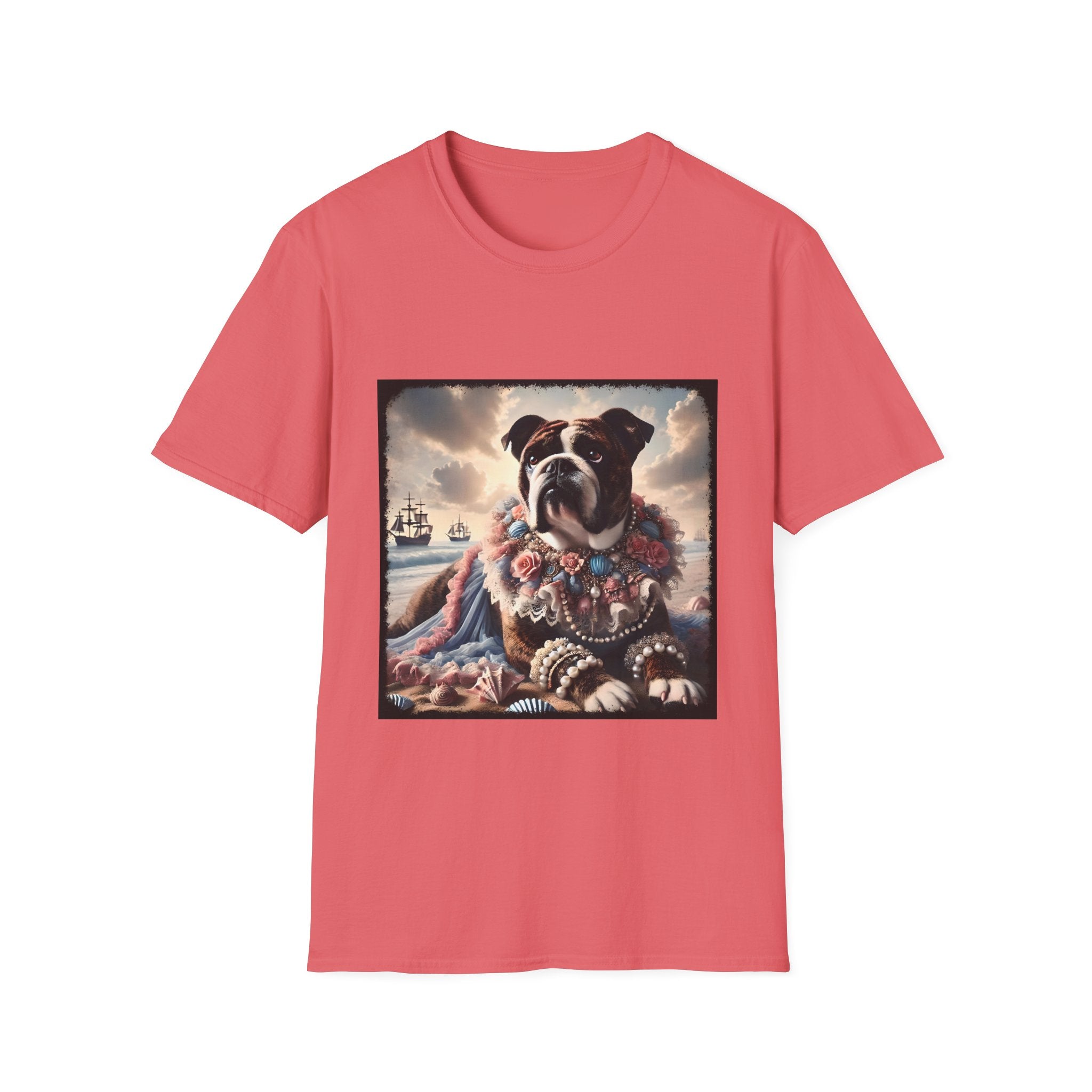 Bulldog Seashell Siren | Unisex Dog T-Shirt
