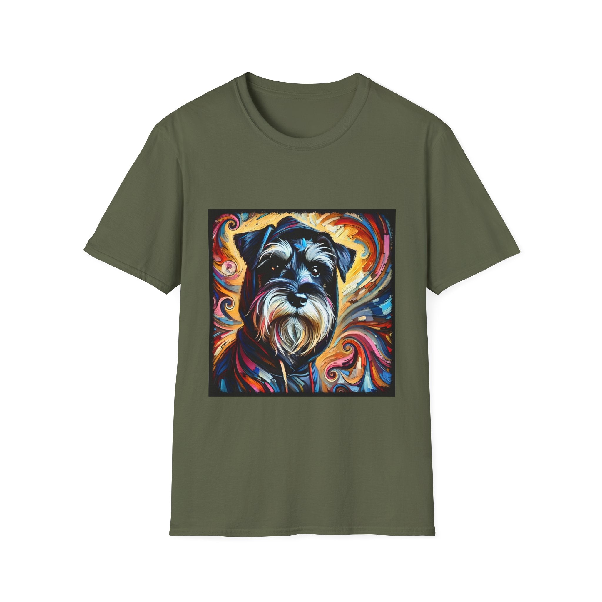 Schnauzer Hoodie Swirl | Unisex Dog T-Shirt