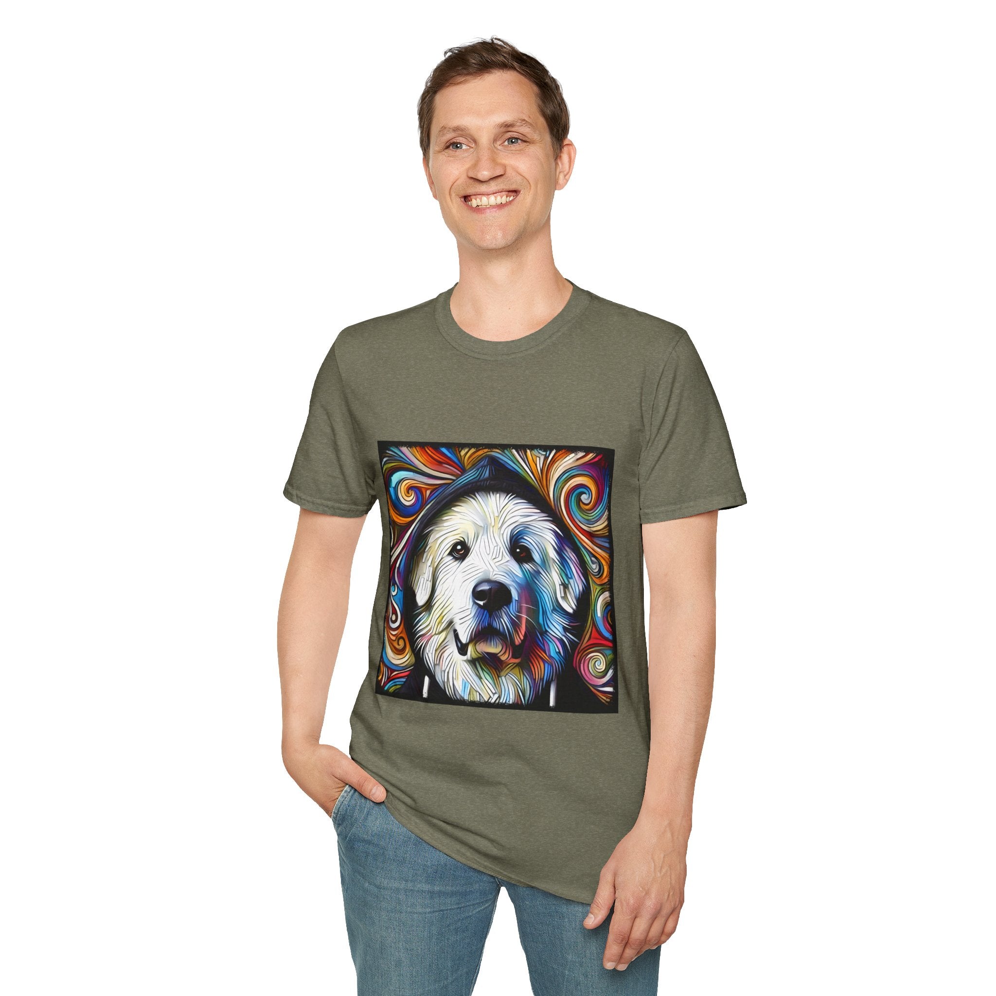 Great Pyrenees Relaxed Swirl | Unisex Dog T-Shirt