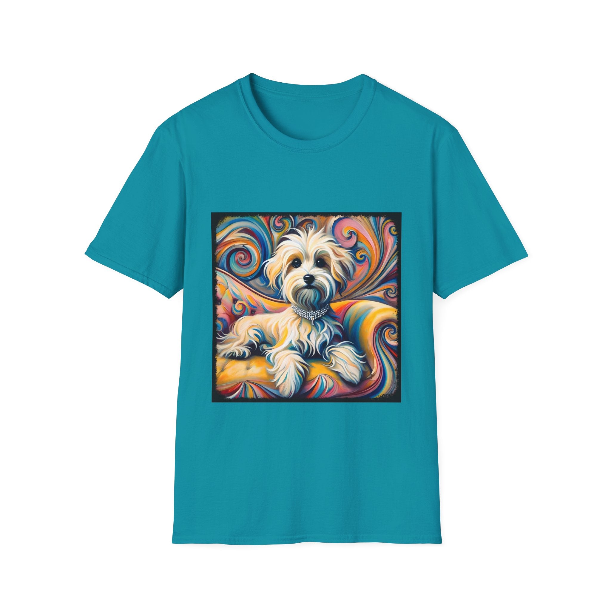 Havanese Whimsical Swirl |  Unisex Dog T-Shirt