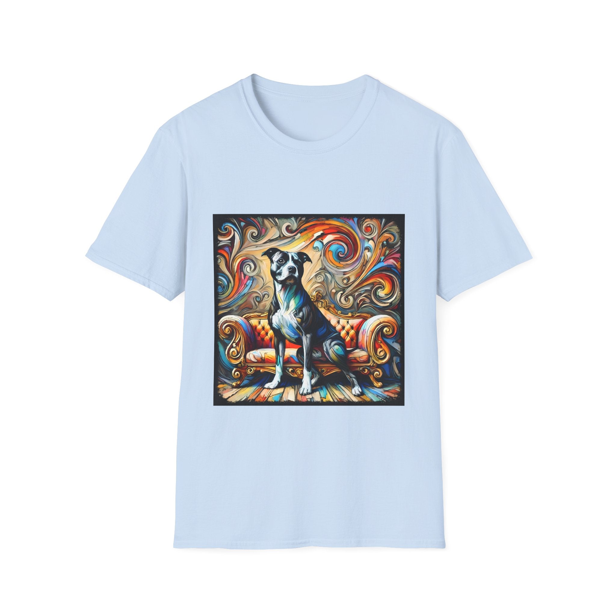 American Pit Bull Terrier Kaleidoscopic Swirl  | Unisex Dog T-Shirt