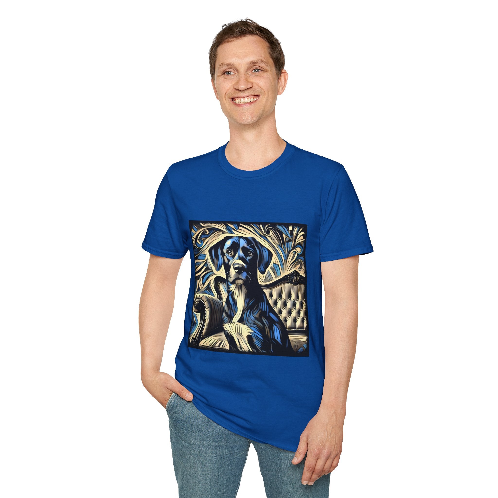 Labrador Retriever Blue Swirl | Unisex Dog T-Shirt