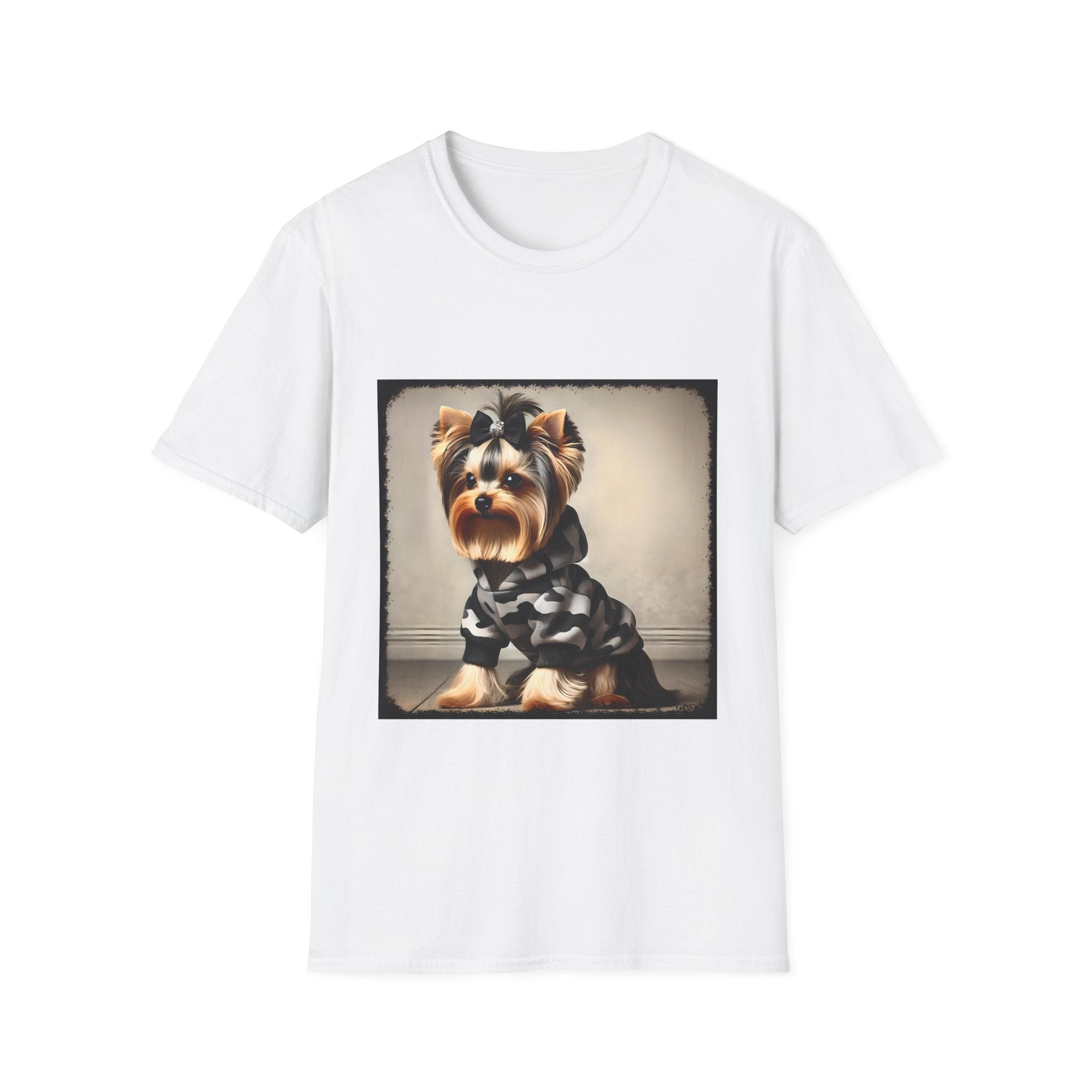 Yorkshire Terrier Black Camo Bombshell | Unisex Dog T-Shirt