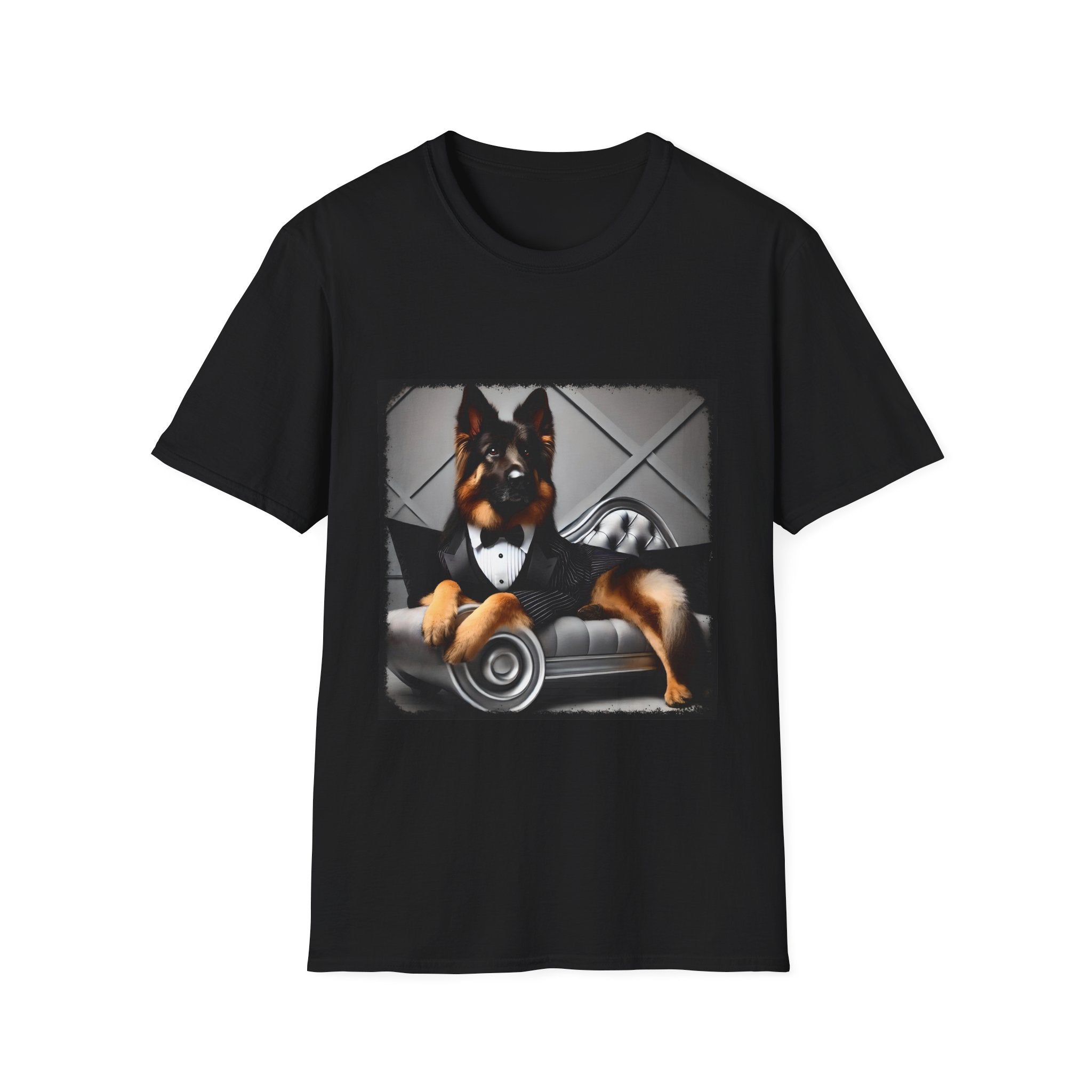 German Shepherd Debonaire Dude | Unisex Dog T-Shirt