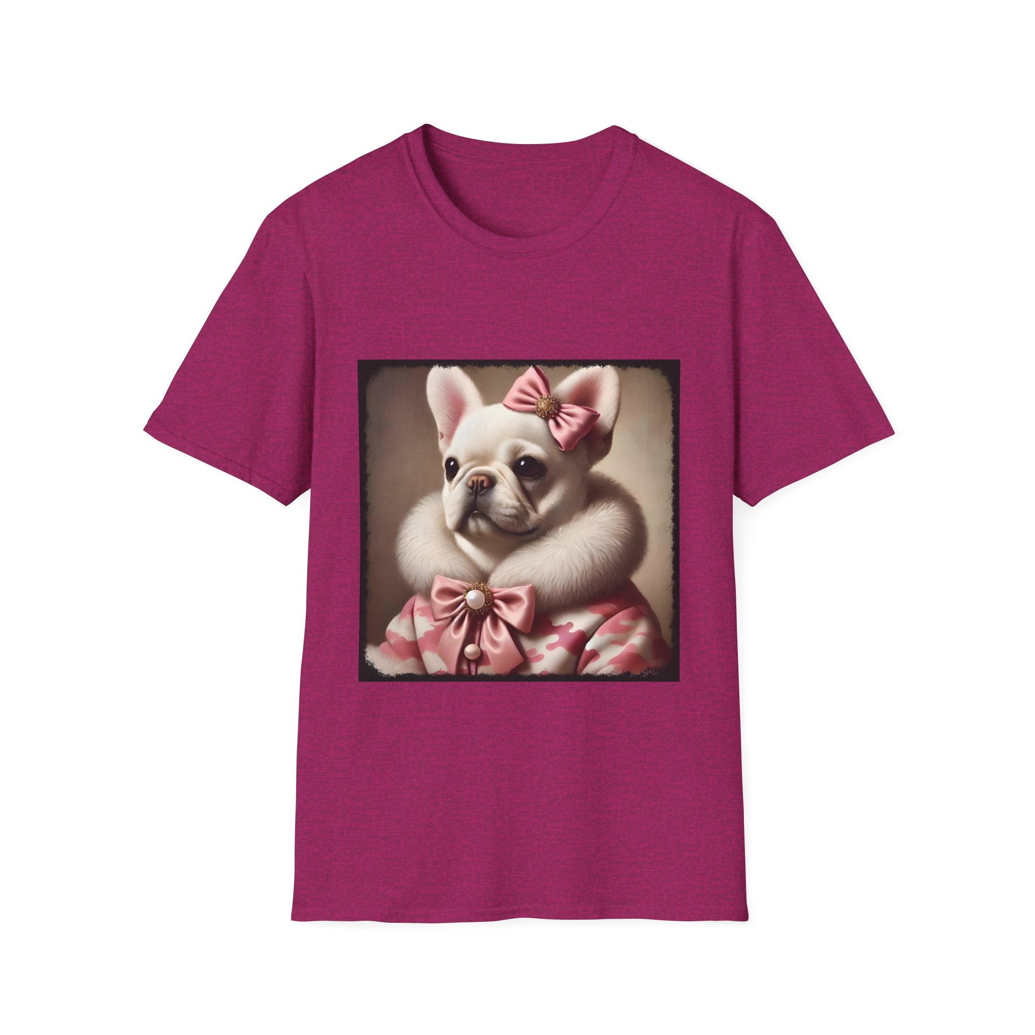 French Bulldog Camo Snow Princess | Unisex Softstyle T-Shirt
