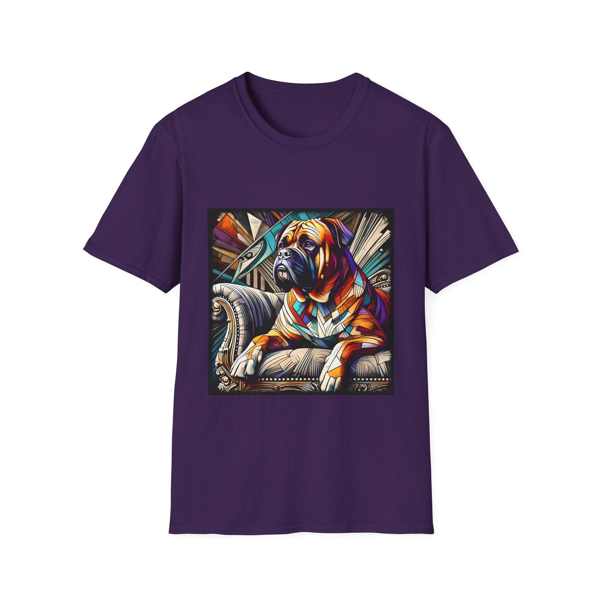 Bullmastiff Vivid Geometric | Unisex Dog T-Shirt