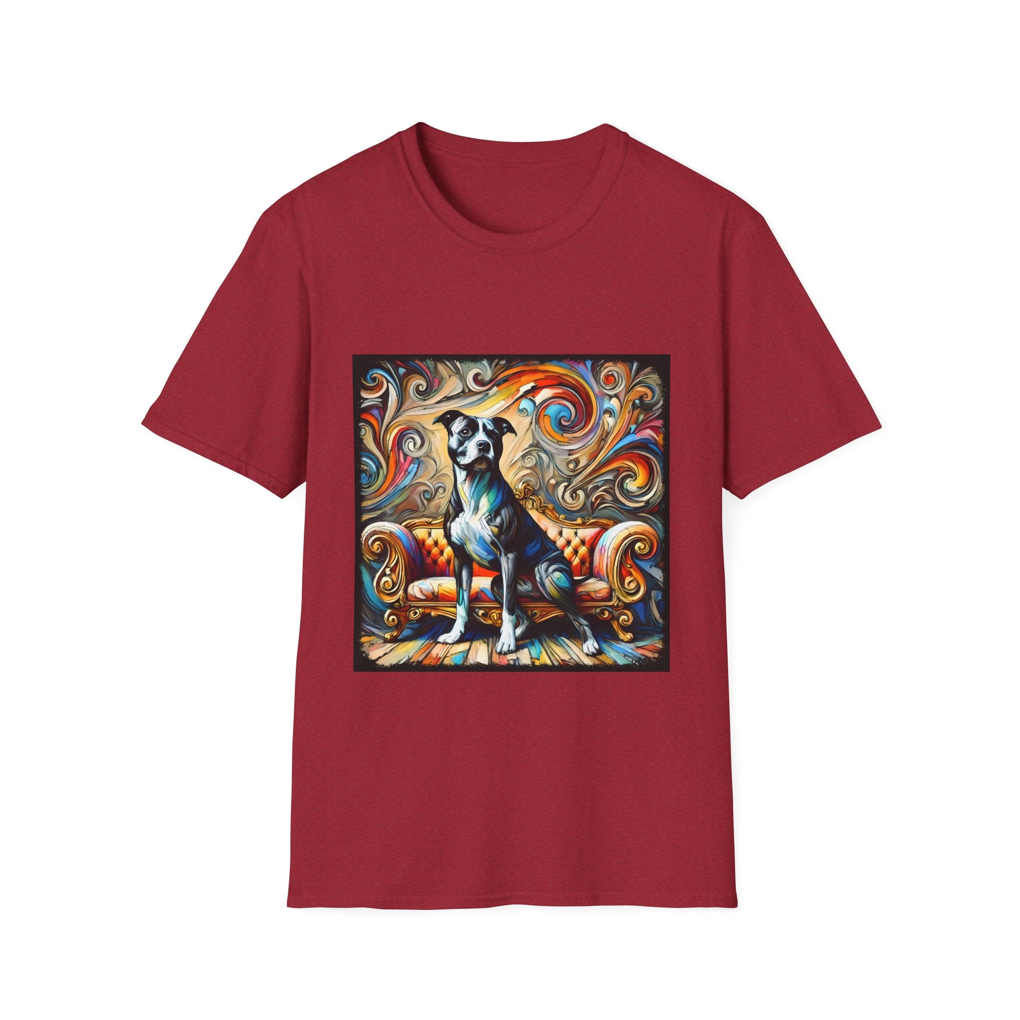 American Pit Bull Terrier Kaleidoscopic Swirl  | Unisex Dog T-Shirt