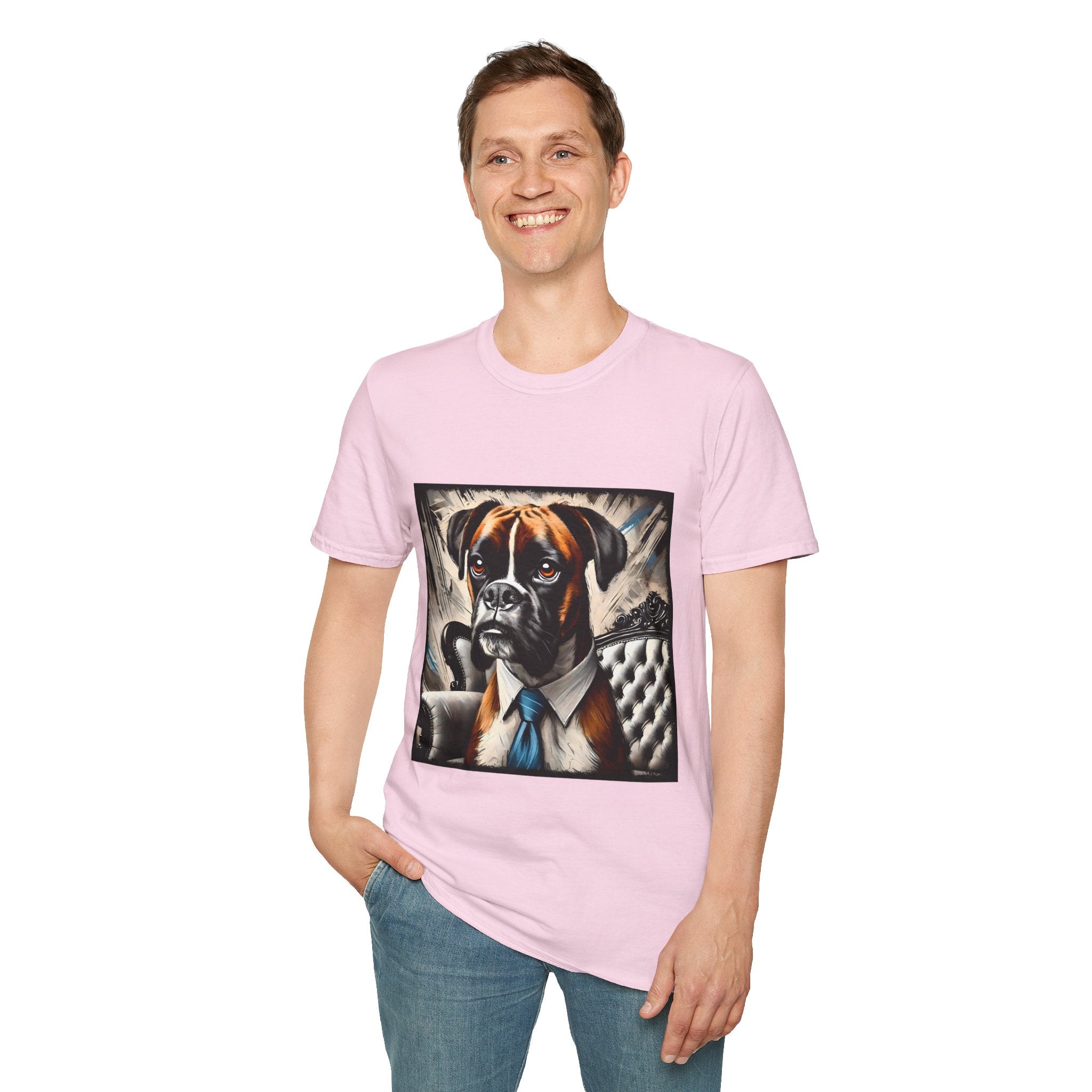 Boxer Bold Gentleman | Unisex Dog T-Shirt