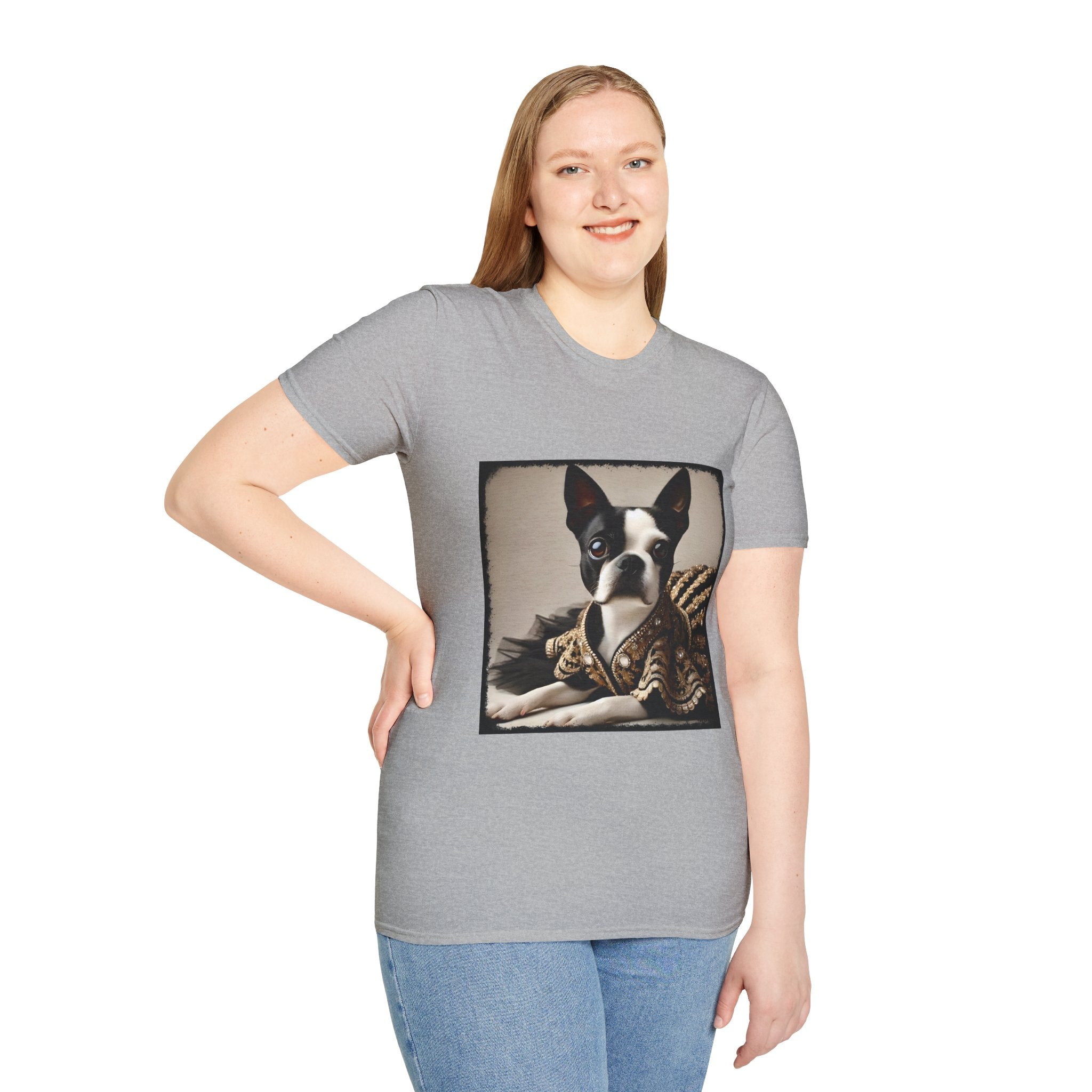 Boston Terrier Brocade Babe | Unisex Dog T-Shirt