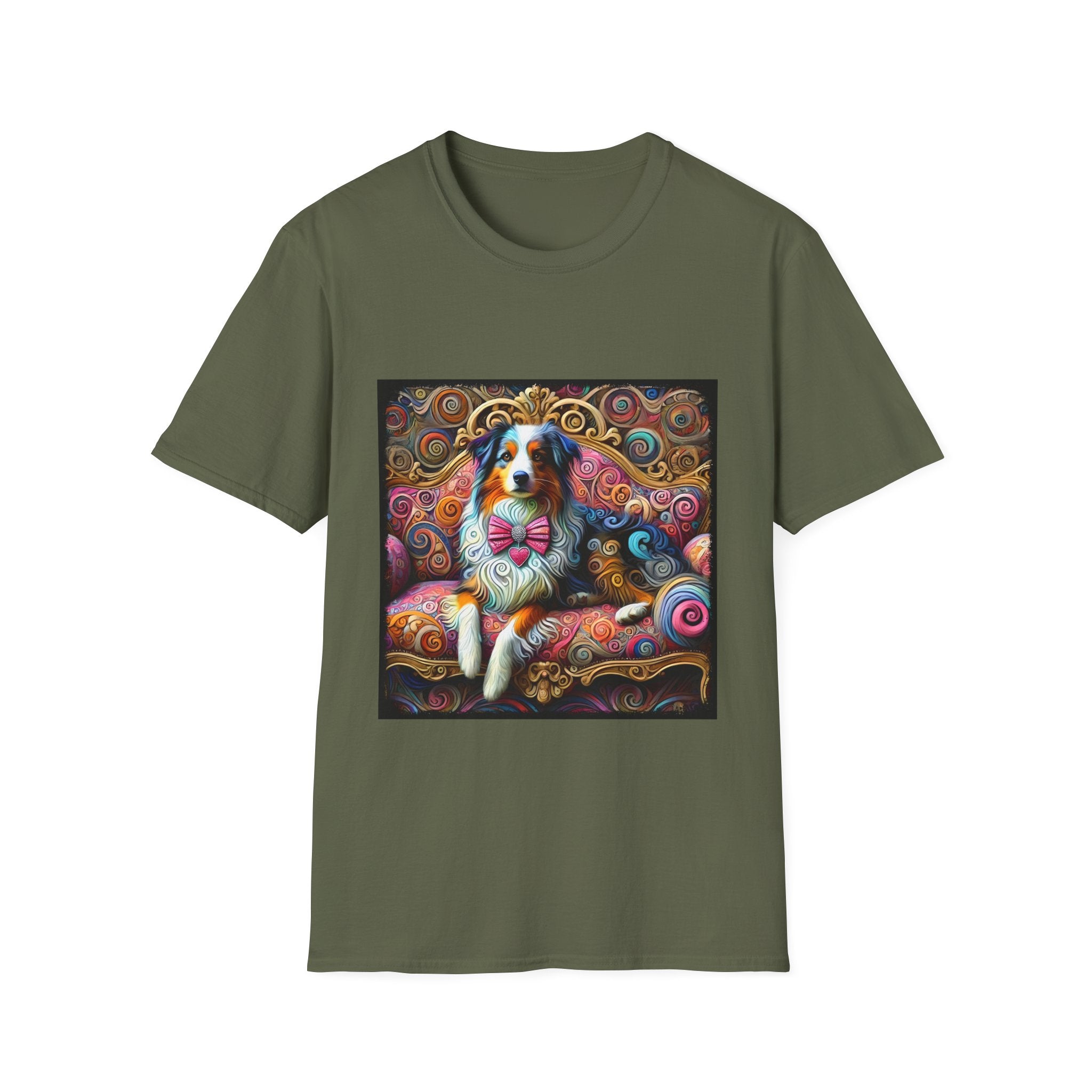 Australian Shepherd Love Swirl | Unisex Dog T-Shirt