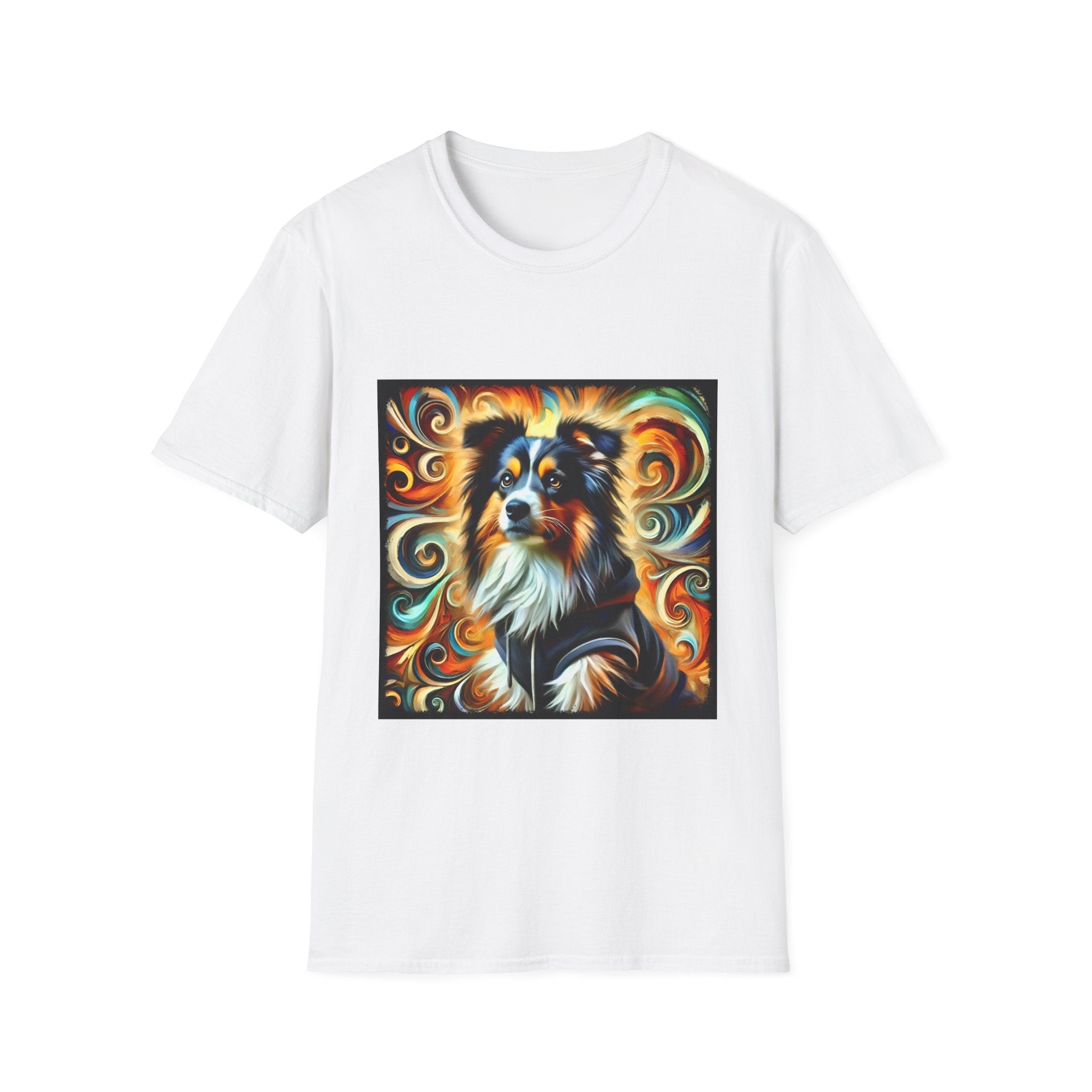 Miniature American Shepherd Street Swirl t-shirt