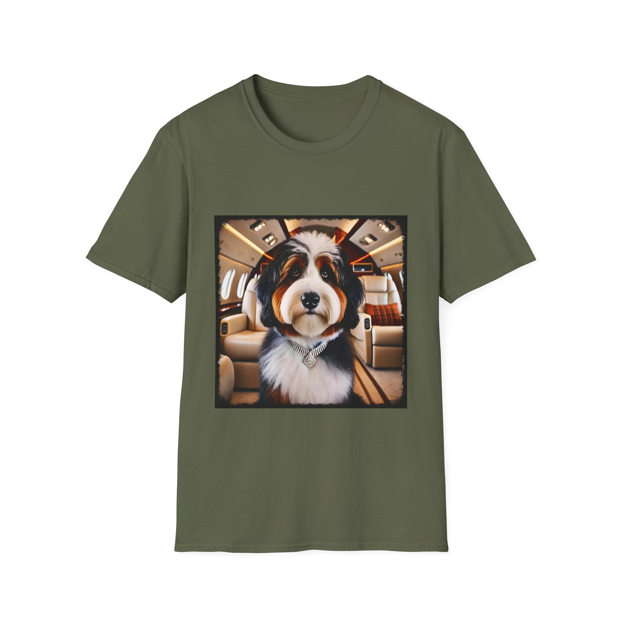 Bernedoodle Jet Setter | Unisex Dog T-Shirt