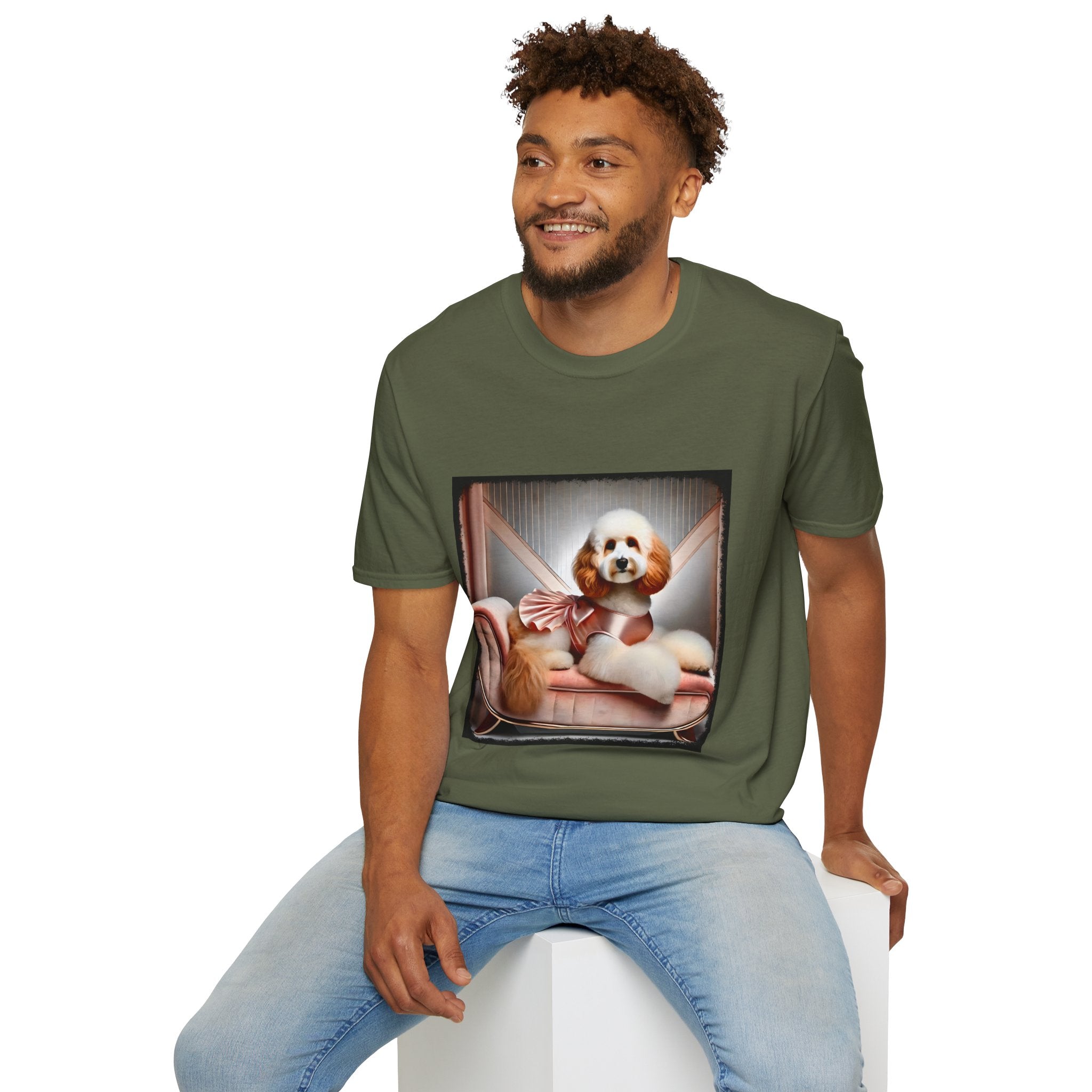 Aussiedoodle Peach Posh | Unisex Dog T-Shirt