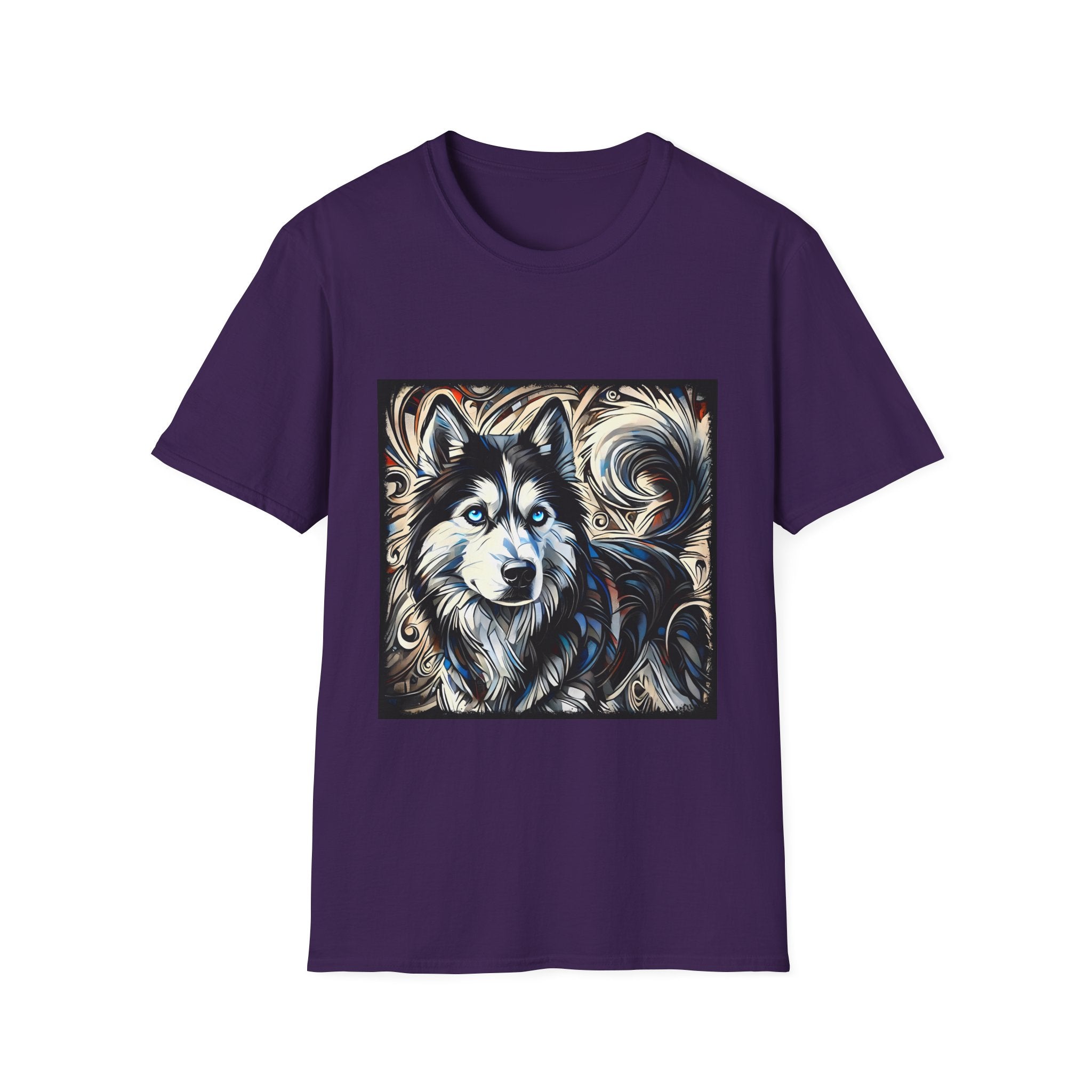 Siberian Husky Ice Swirl | Unisex Dog T-Shirt
