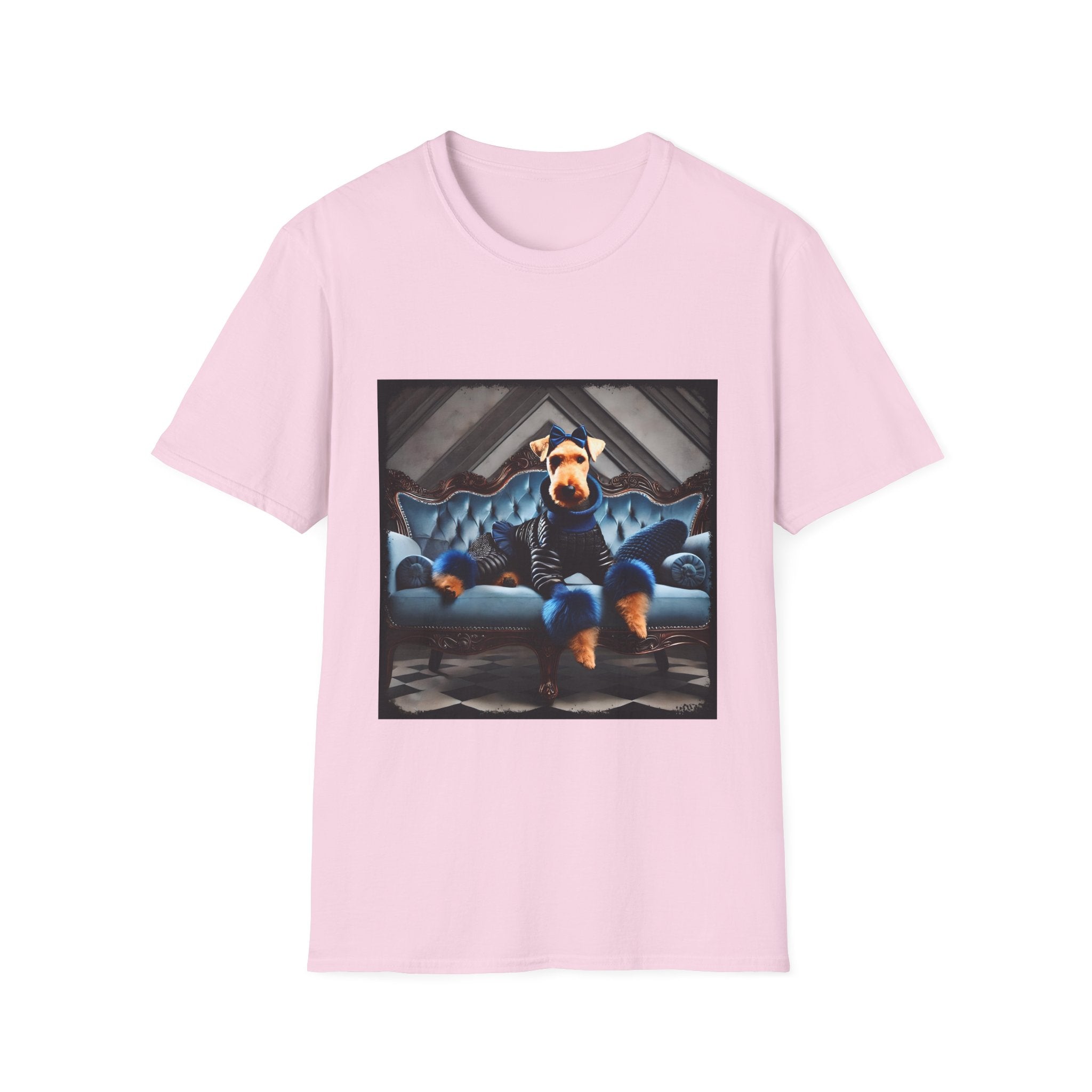 Airedale Terrier Fierce Fashionista | Unisex Dog T-Shirt