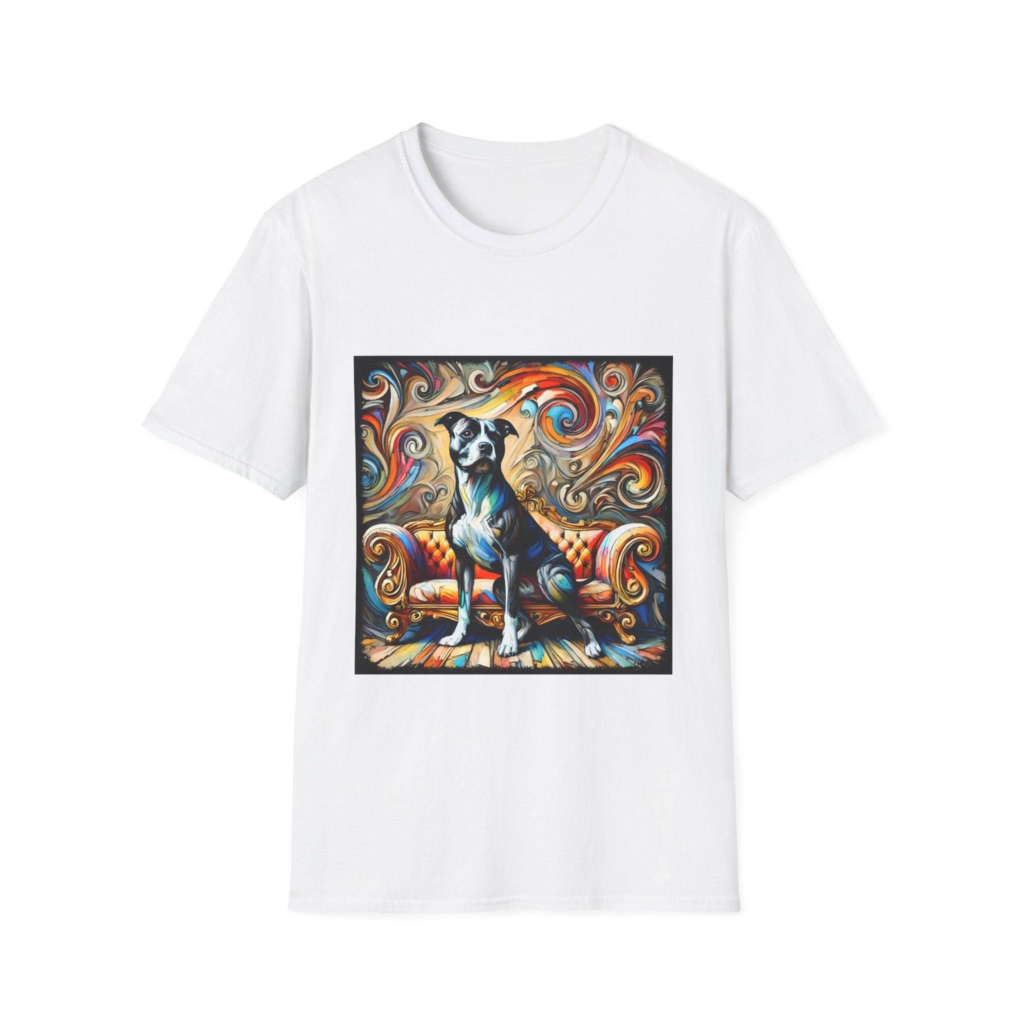 American Pit Bull Terrier Kaleidoscopic Swirl  | Unisex Dog T-Shirt