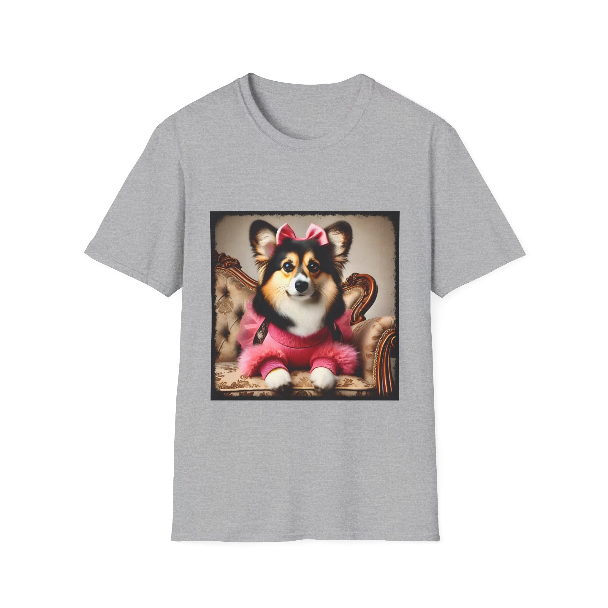 Pembroke Welsh Corgi Pink Luxe | Unisex Dog T-Shirt