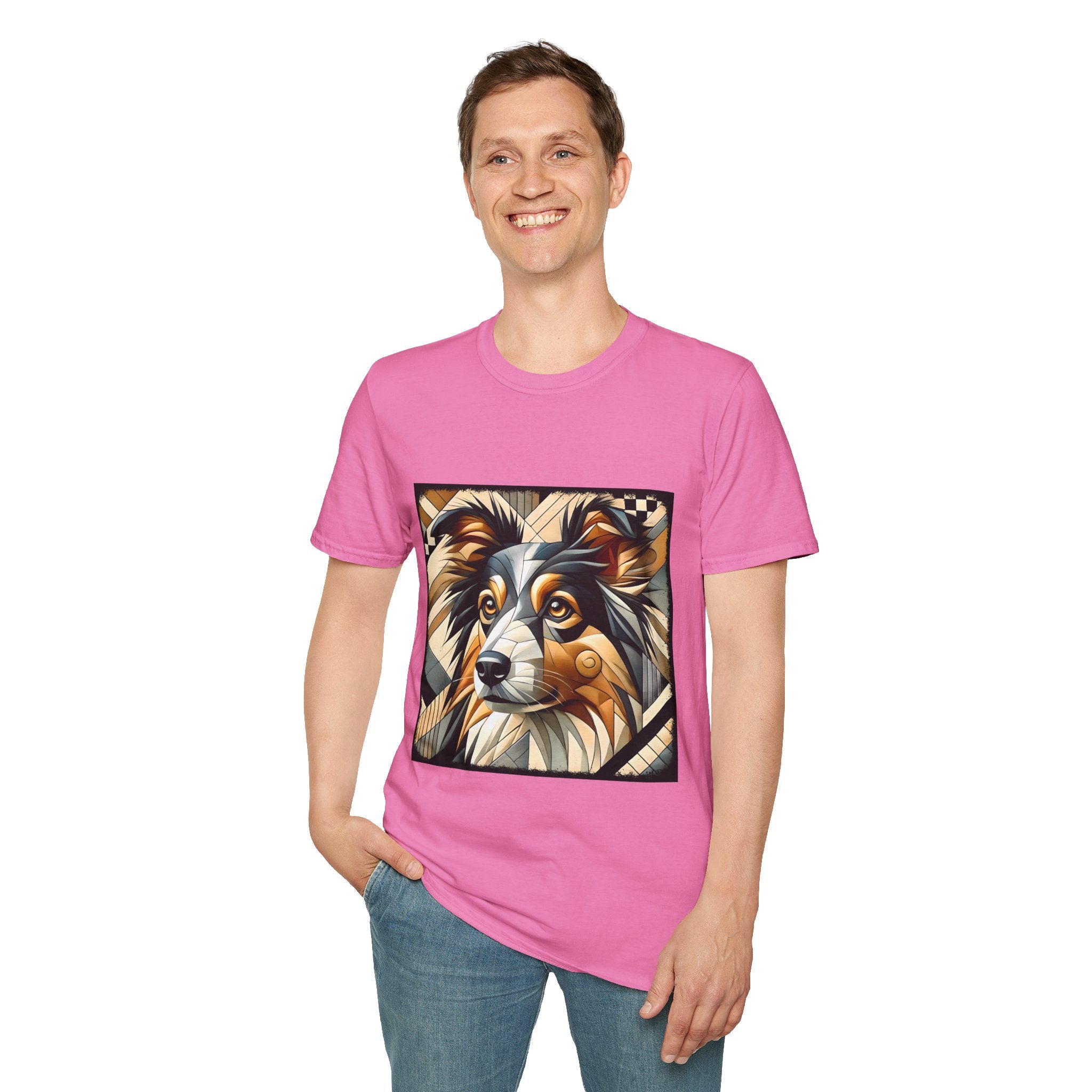 Miniature American Shepherd Geometric | Unisex Dog T-Shirt